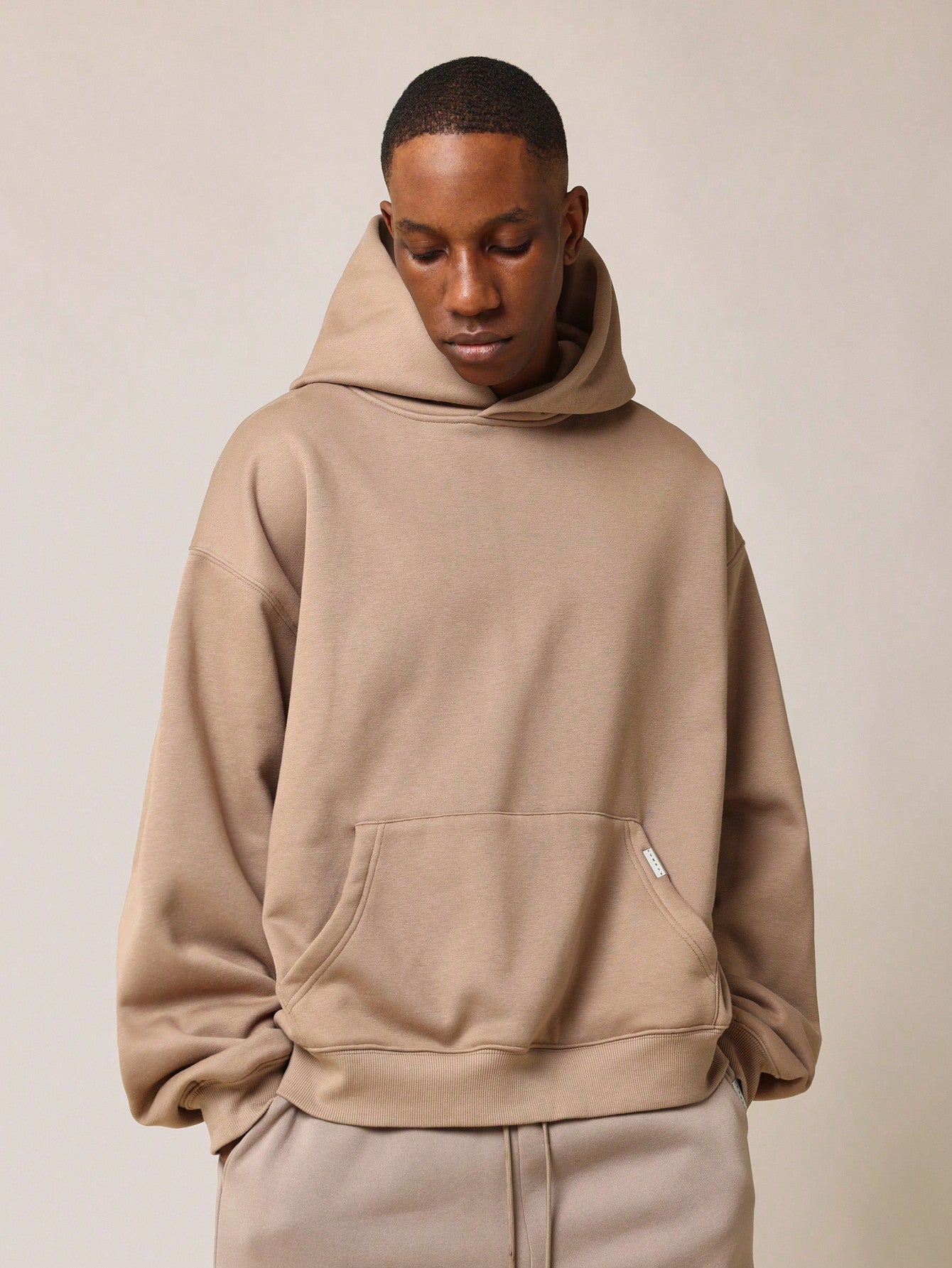 Regular Fit Essential Premium Heavyweight Overhead Hoodie In 340 Gsm