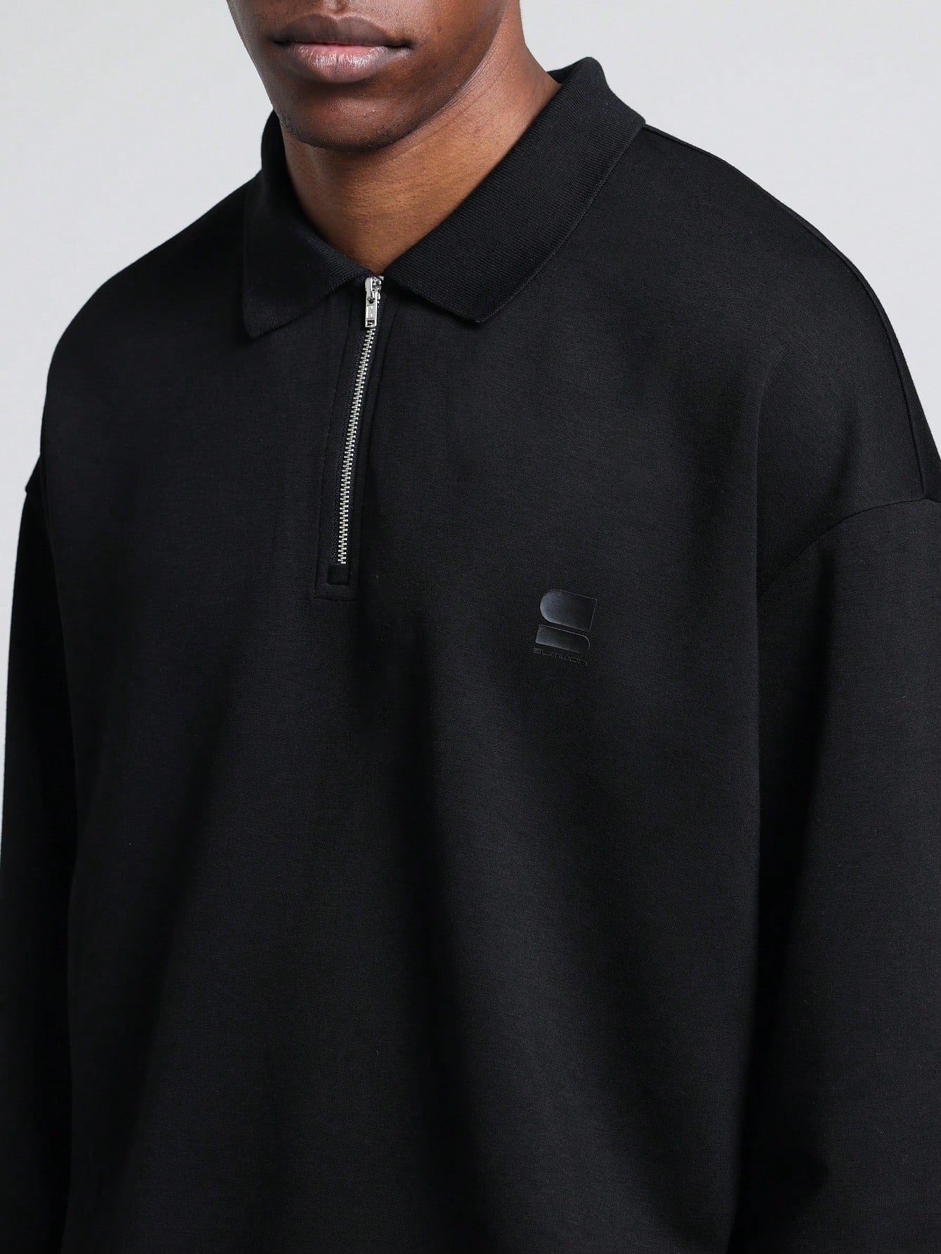 Regular Fit Premium Neoprene Long Sleeve Polo Shirt