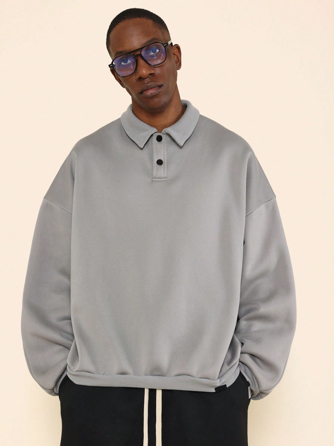 Loose Vintage Heavyweight Essential Polo Sweatshirt