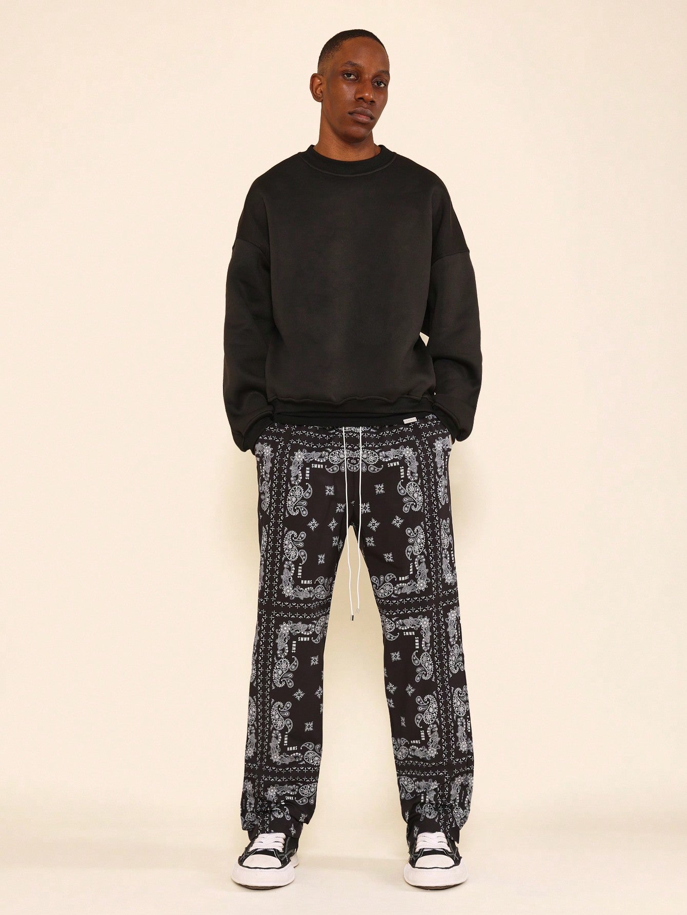 Straight Fit Paisley Pant