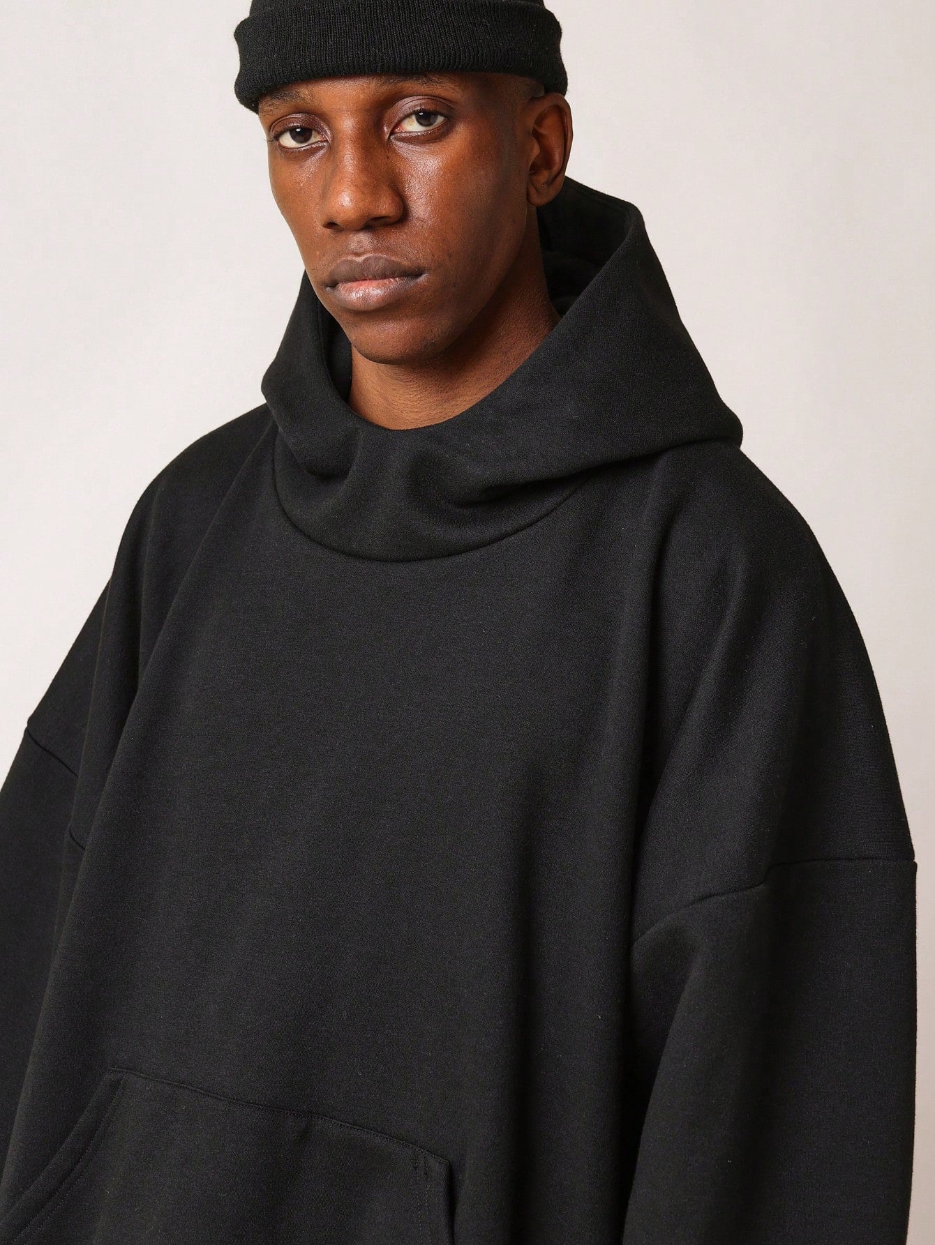 Oversized Funnel Neck Super Premium Heavyweight Essential Hoodie