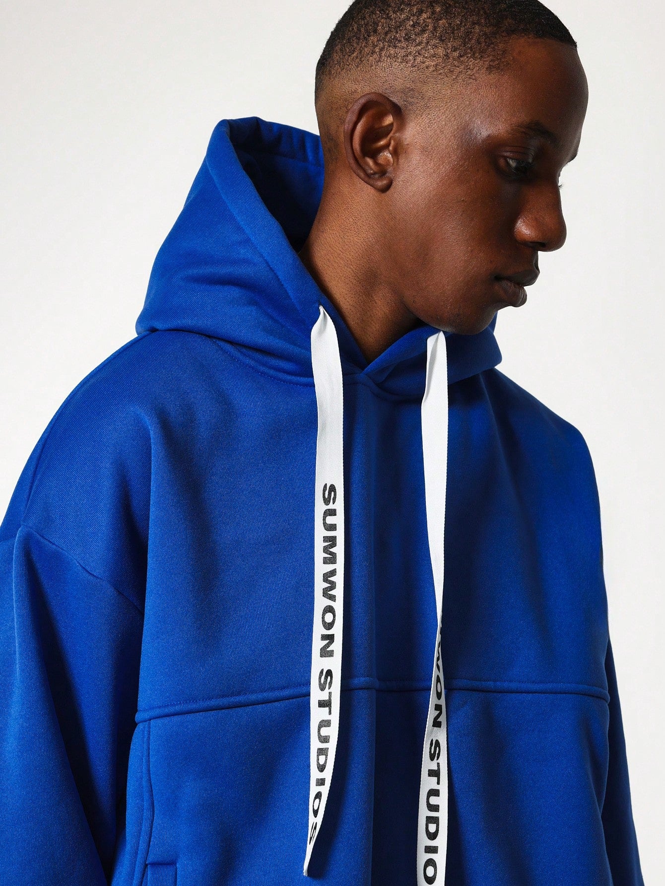 Oversized Overhead Hoodie With Broad Drawcord