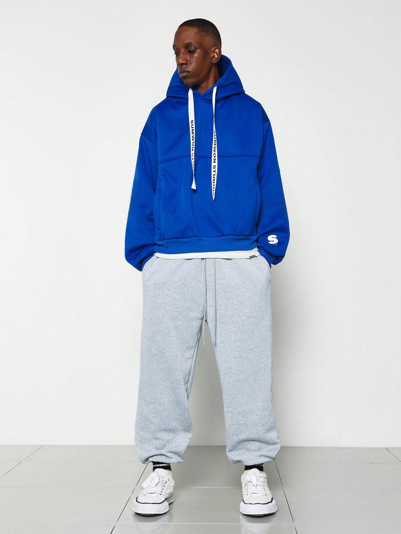 Oversized Overhead Hoodie With Broad Drawcord