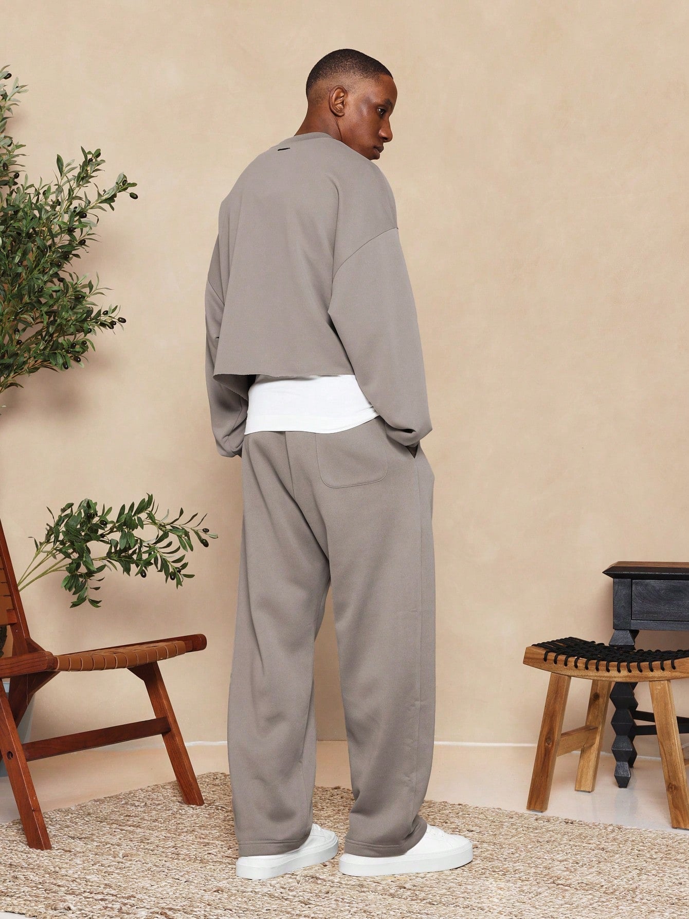 Drop Crotch Heavyweight Essential Sweatpants