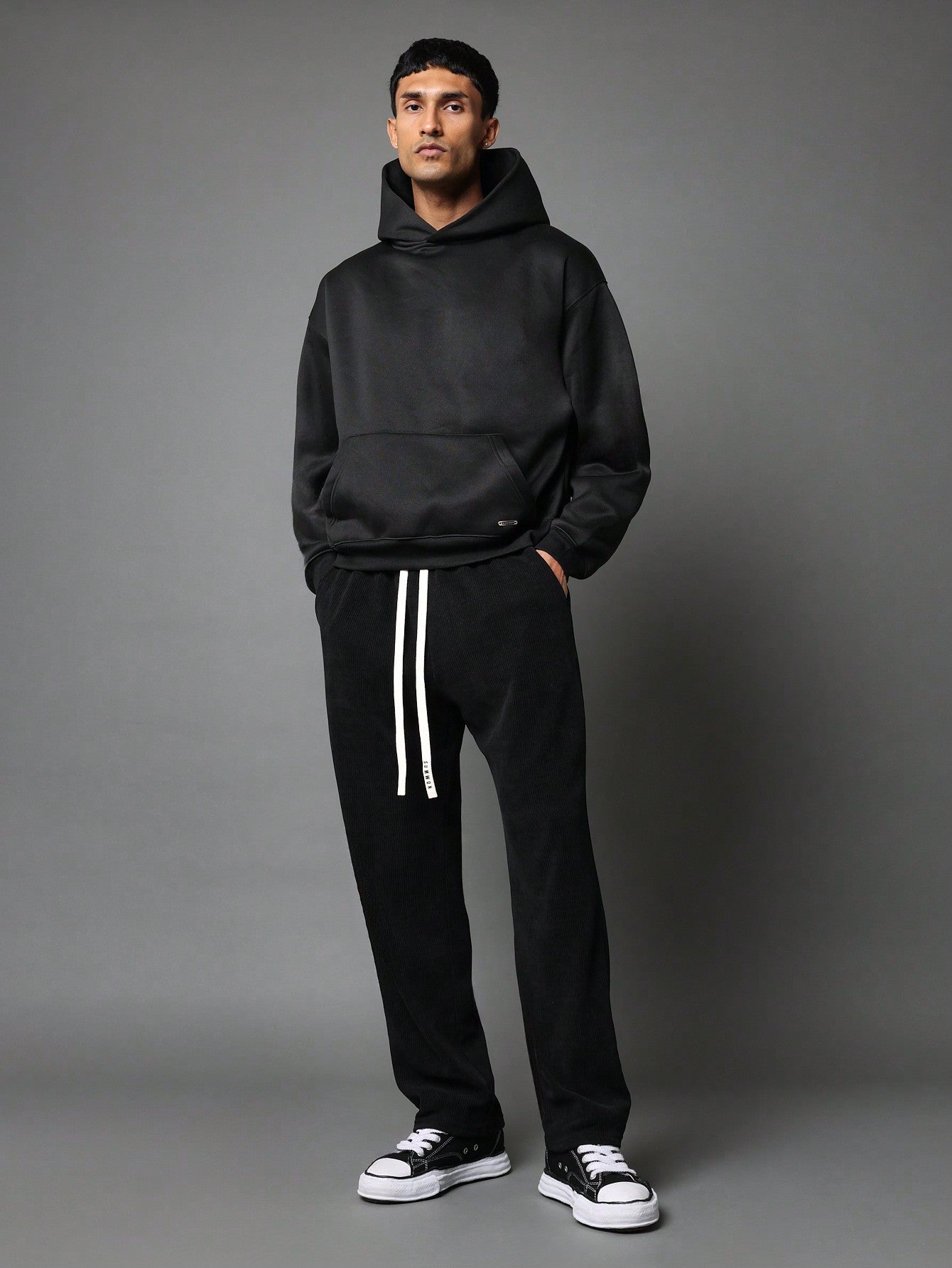 Straight Fit Sweatpants With Drawcord