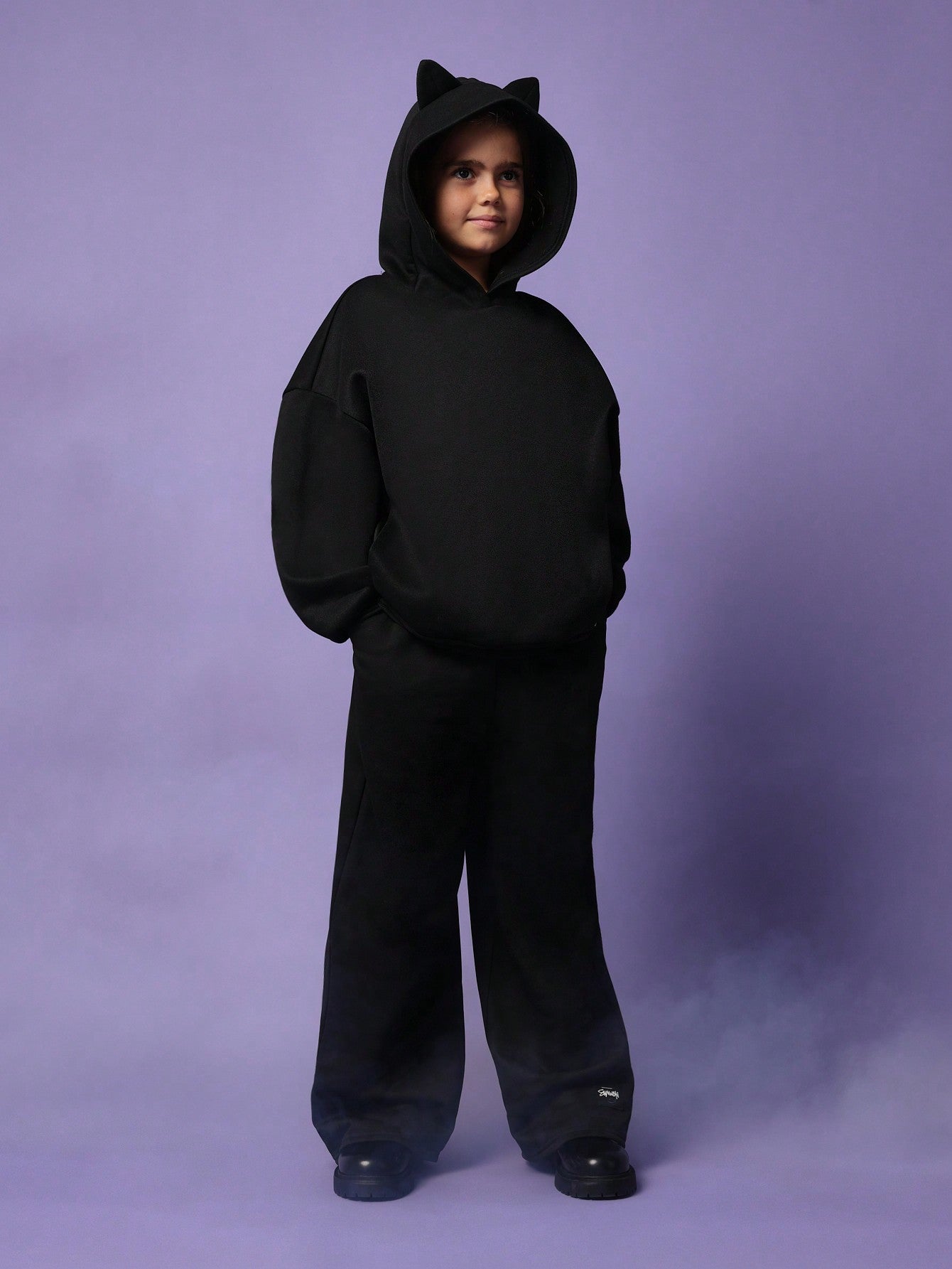 Tween Girls Overhead Hoodie With Ears