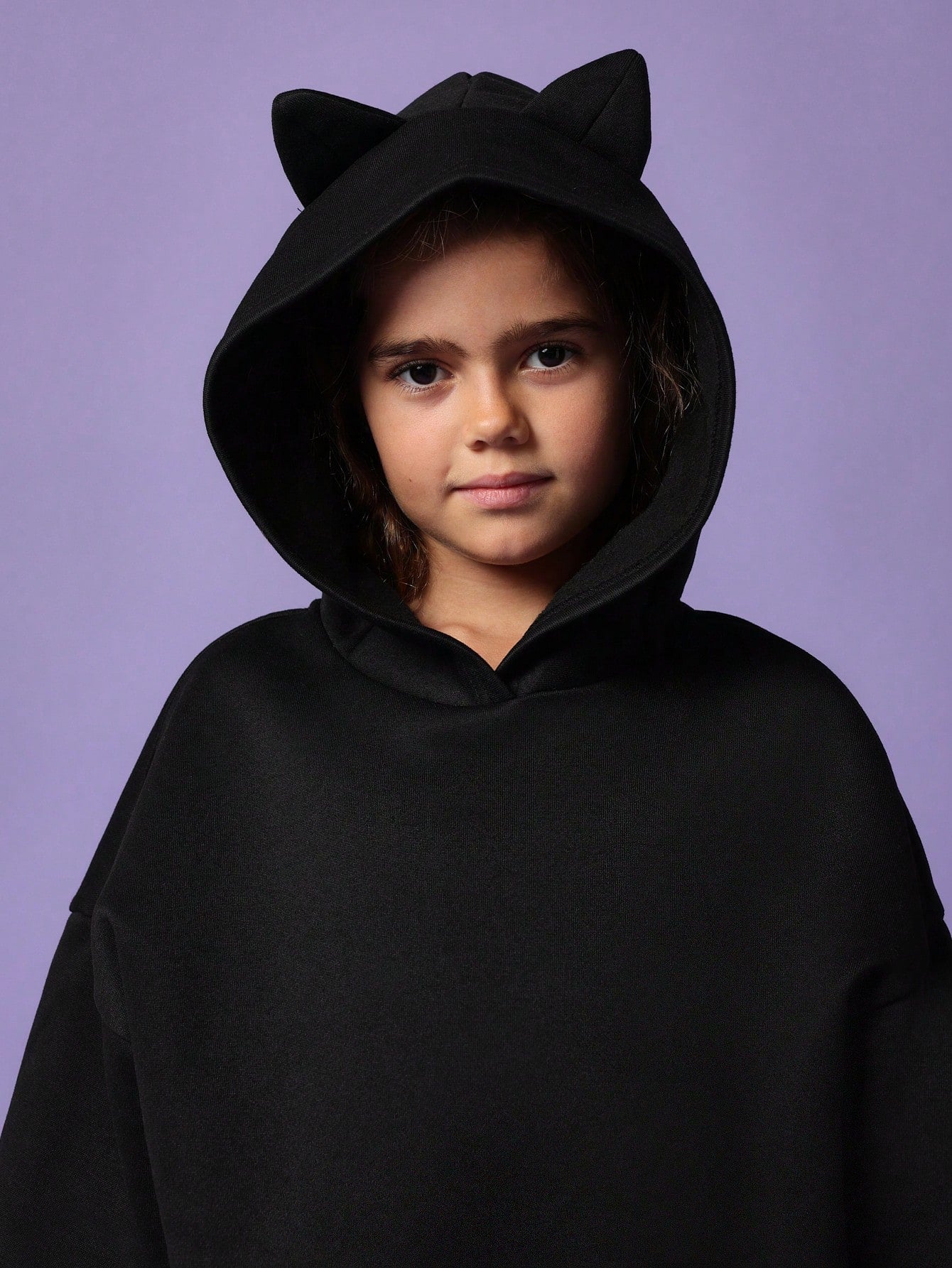 Tween Girls Overhead Hoodie With Ears