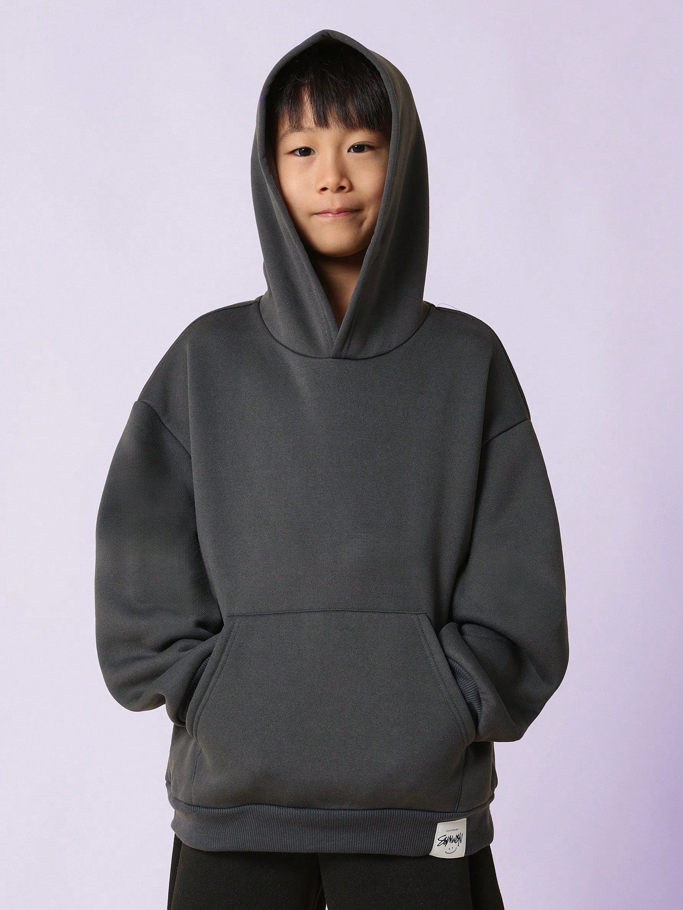 Tween Boys Regular Fit Overhead Hoodie With Graphic Print