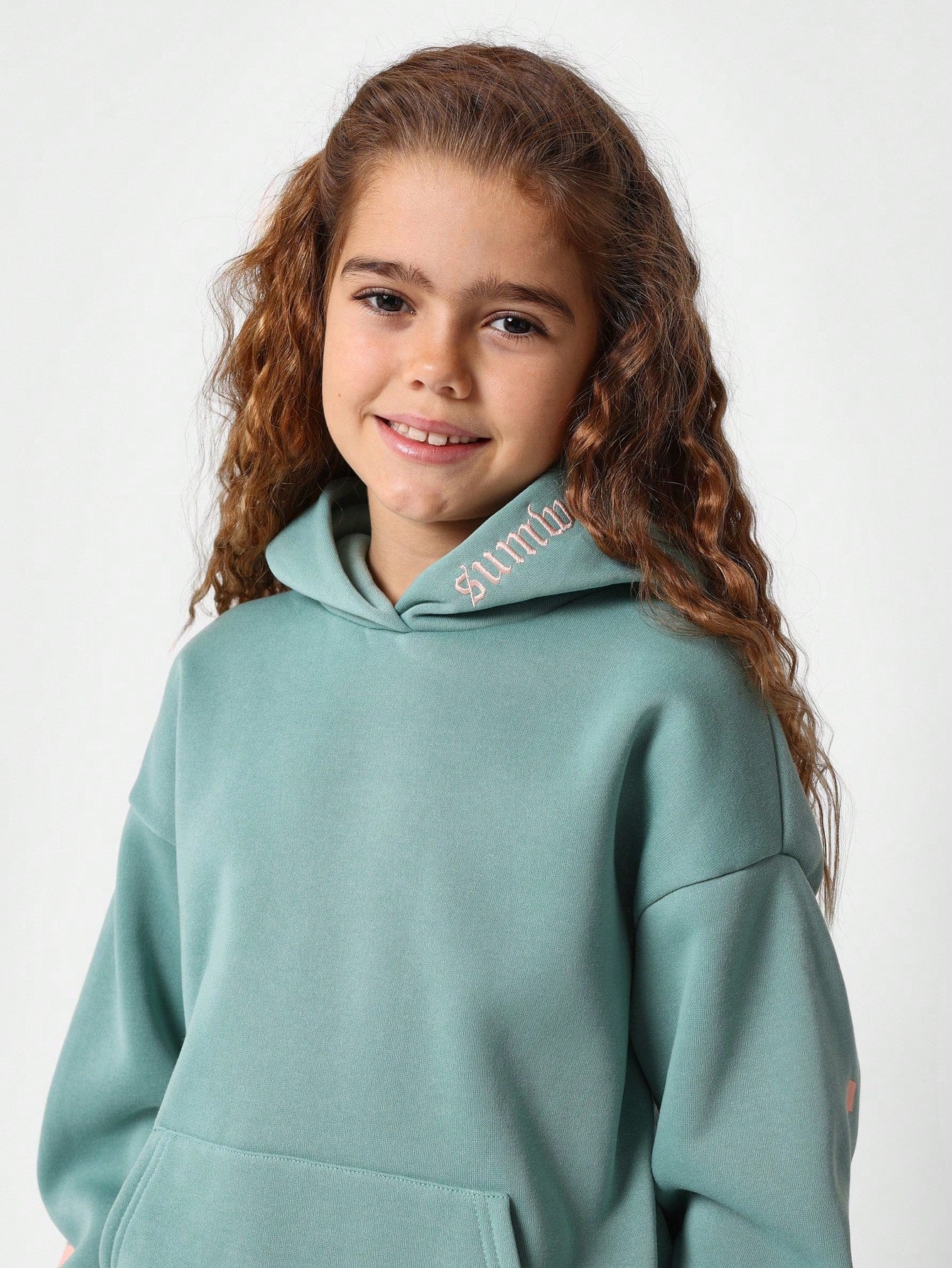 Tween Girls Overhead Hoodie With Back New York Graphic Print