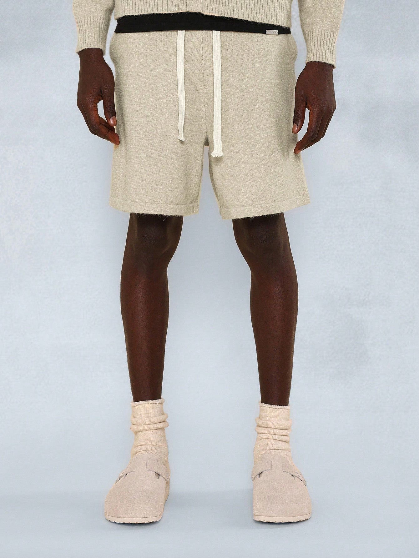 Regular Fit Knit Sweater And Bermuda Short 2 Piece Set