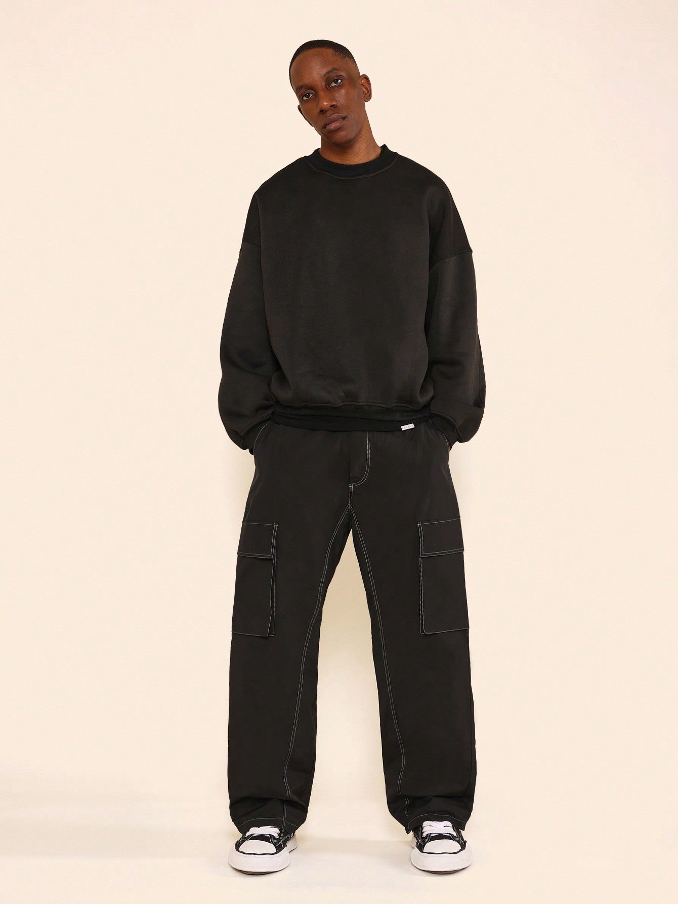 Skater Fit Contrast Stitch Pant