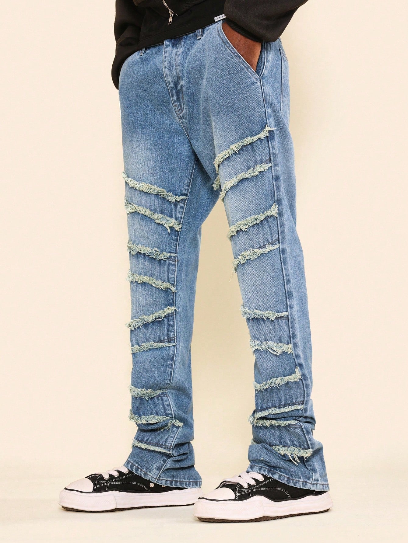 Flare Fit Super Raw Edge Jean