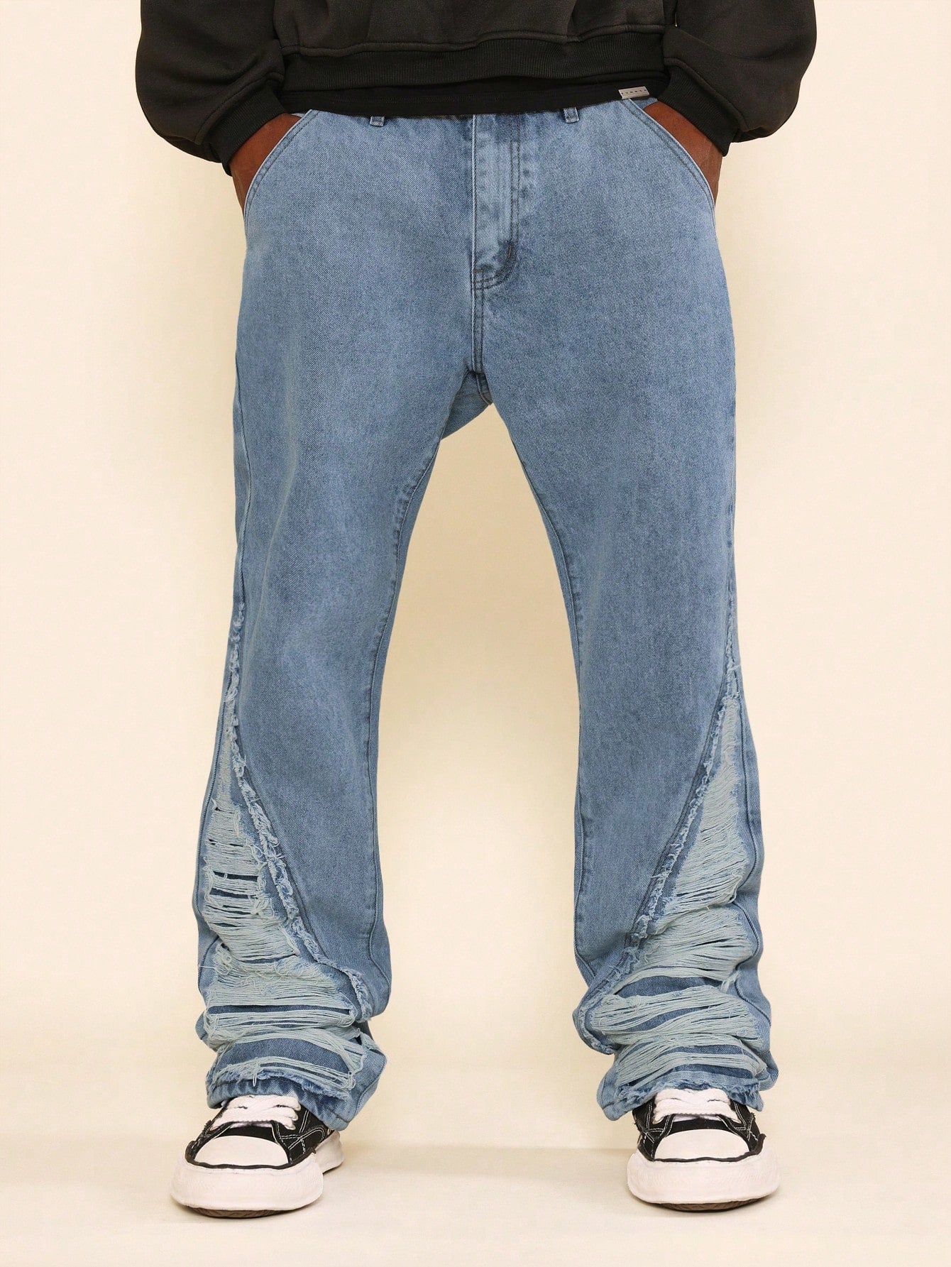 Flare Fit Distressing Jean