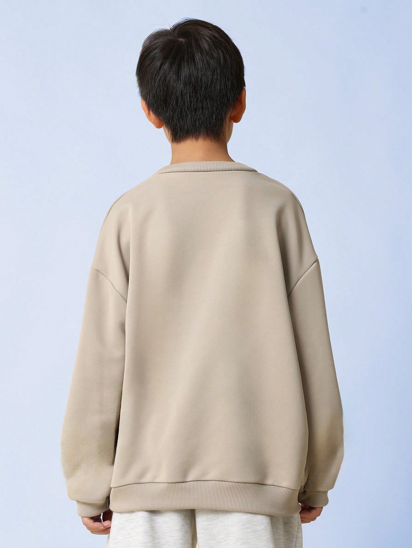 Tween Boys Relaxed Oversized Crew Neck Sweatshirt