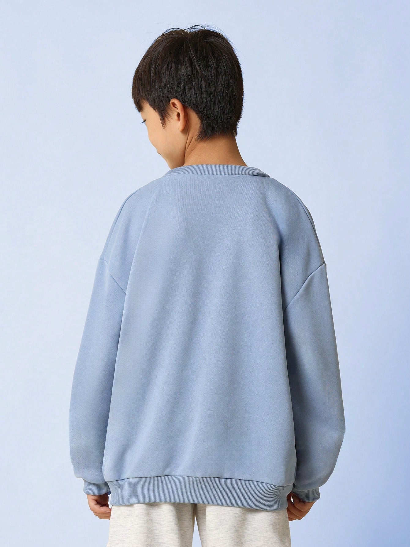 Tween Boys Relaxed Oversized Crew Neck Sweatshirt