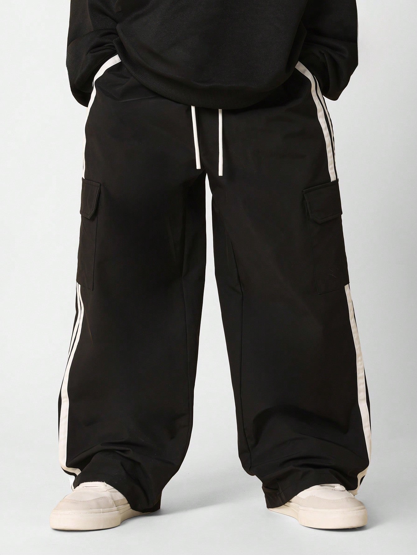 Tween Boys Wide Leg Side Stripe Cargo Pant