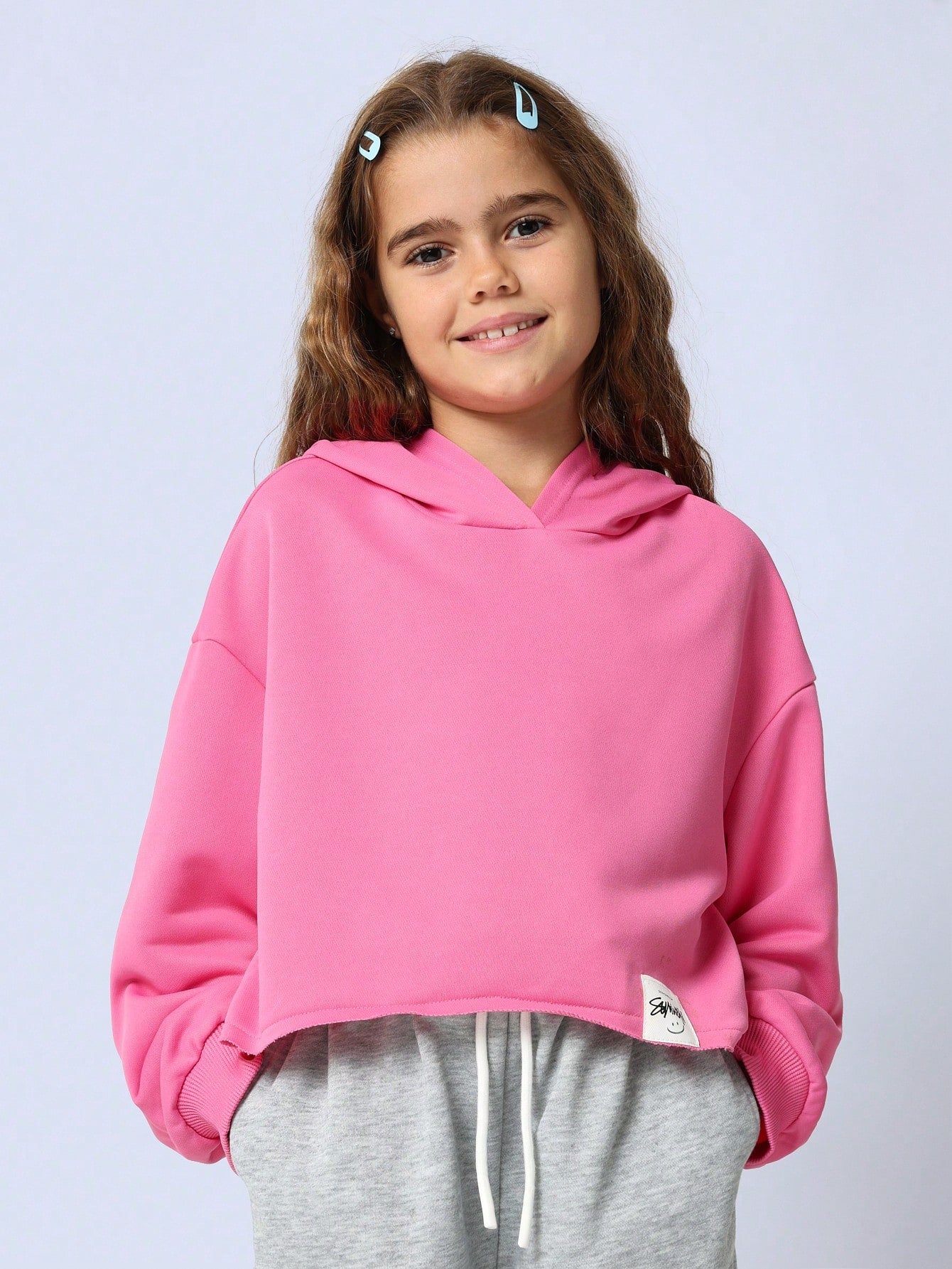 Tween Girls Pink Overhead Los Angeles Graphic Print Hoodie And Flare Fit Sweatpants 2 Piece Set