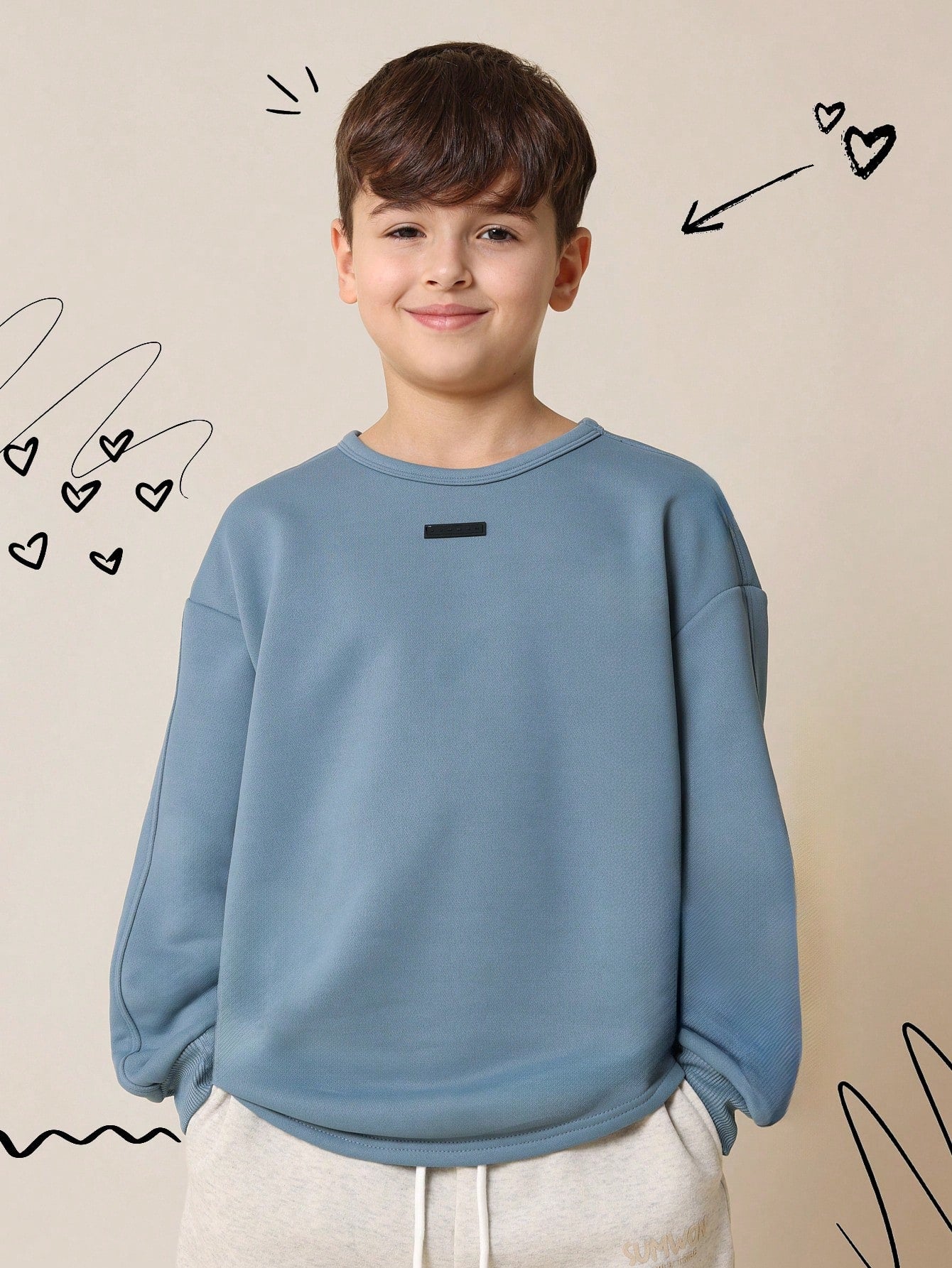 Tween Boys Regular Fit Essential Sweatshirt