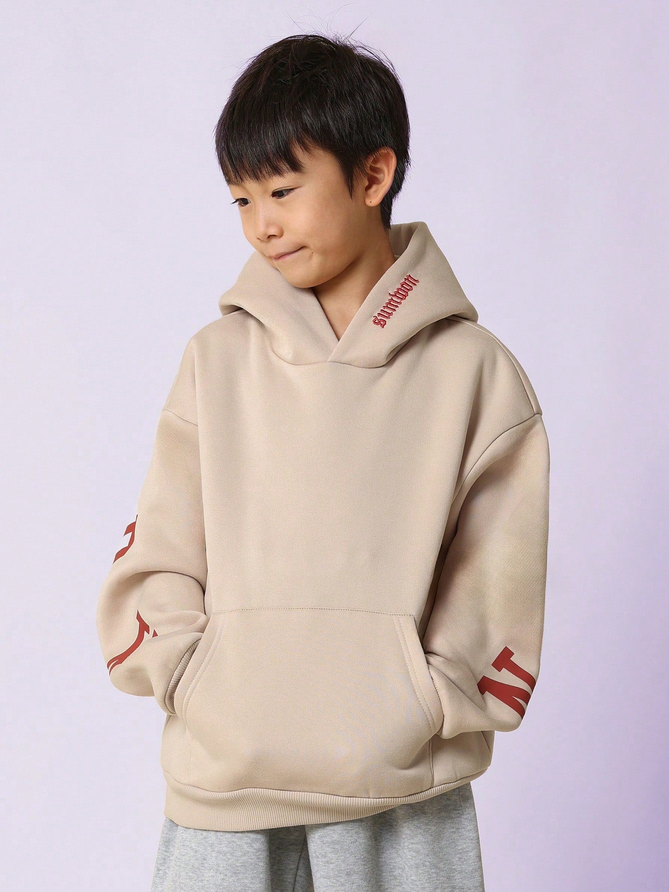 Tween Boys Regular Fit Overhead Hoodie With New York Graphic Print