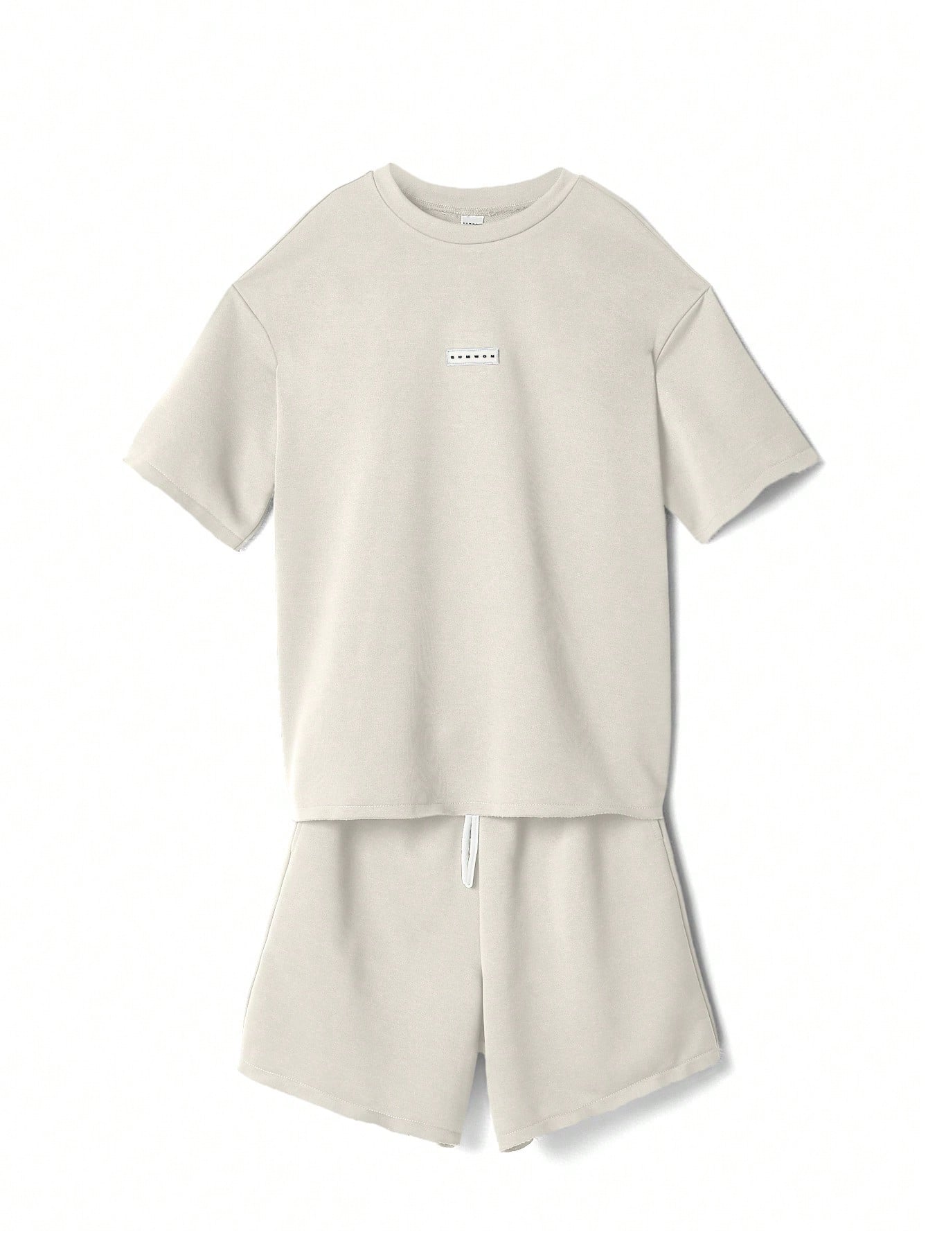 Tween Girls Oversized Essential Tee And Short 2 Piece Set