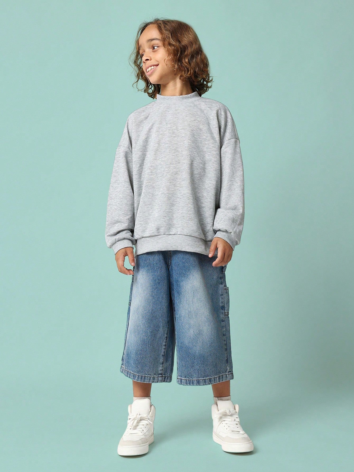 Tween Boys Washed Carpenter Denim Jort