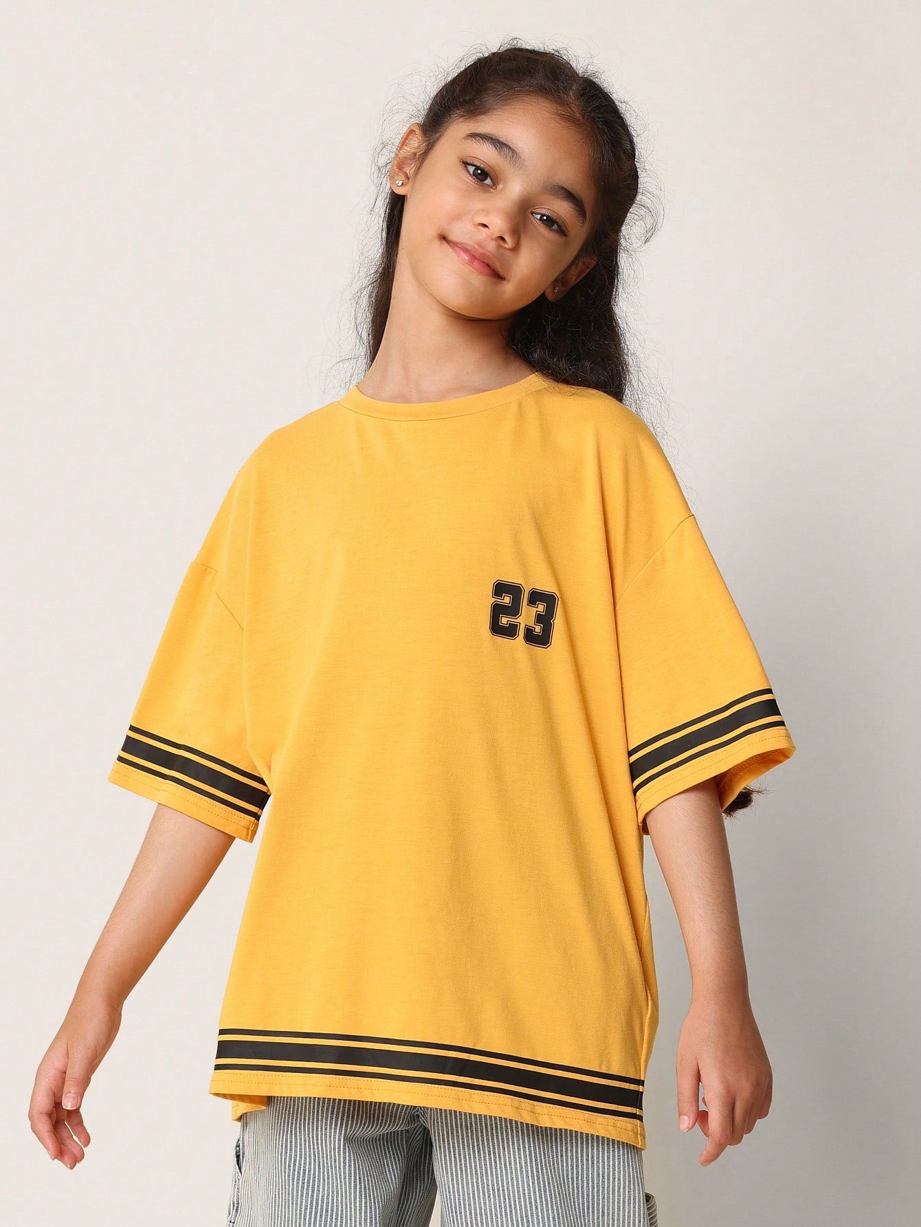 Tween Girls Everyday Oversized Shine Bright Graphic Print Tee