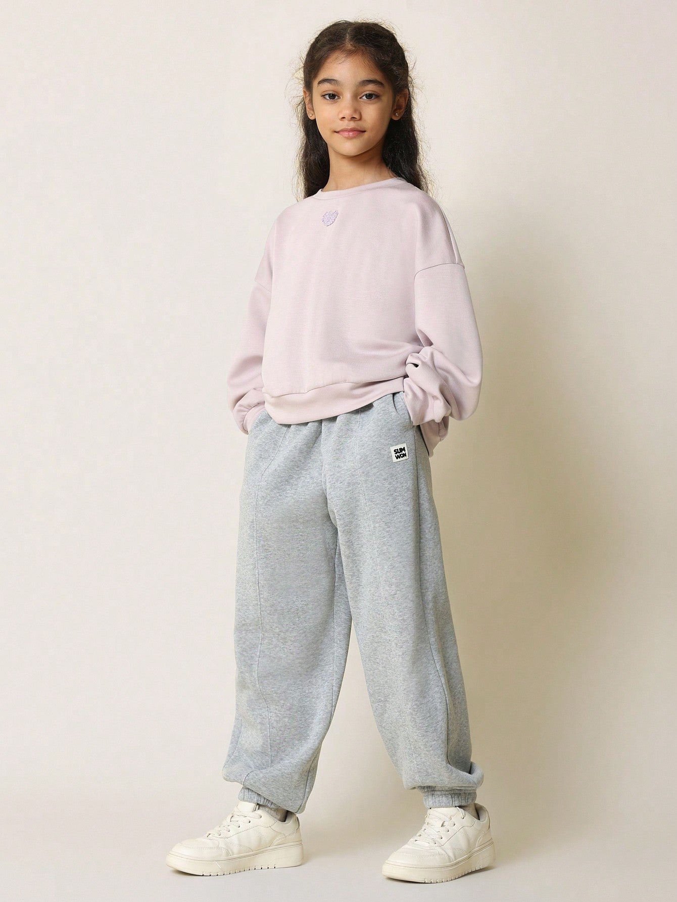 Tween Girls Comfy Slim Fit Pintuck Essential 90's Jogger