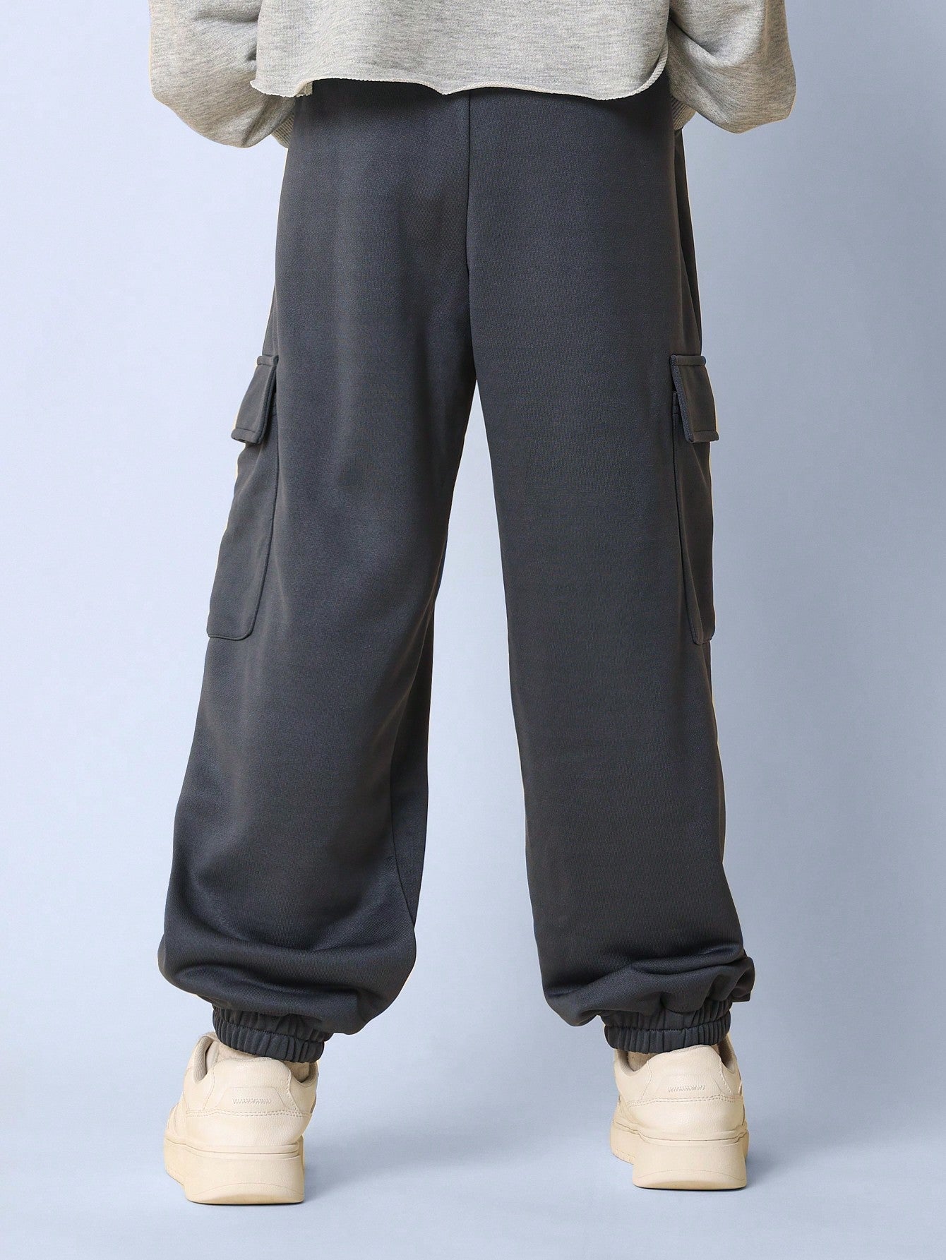 Tween Girls Comfy Straight Fit Cargo Essential Jogger