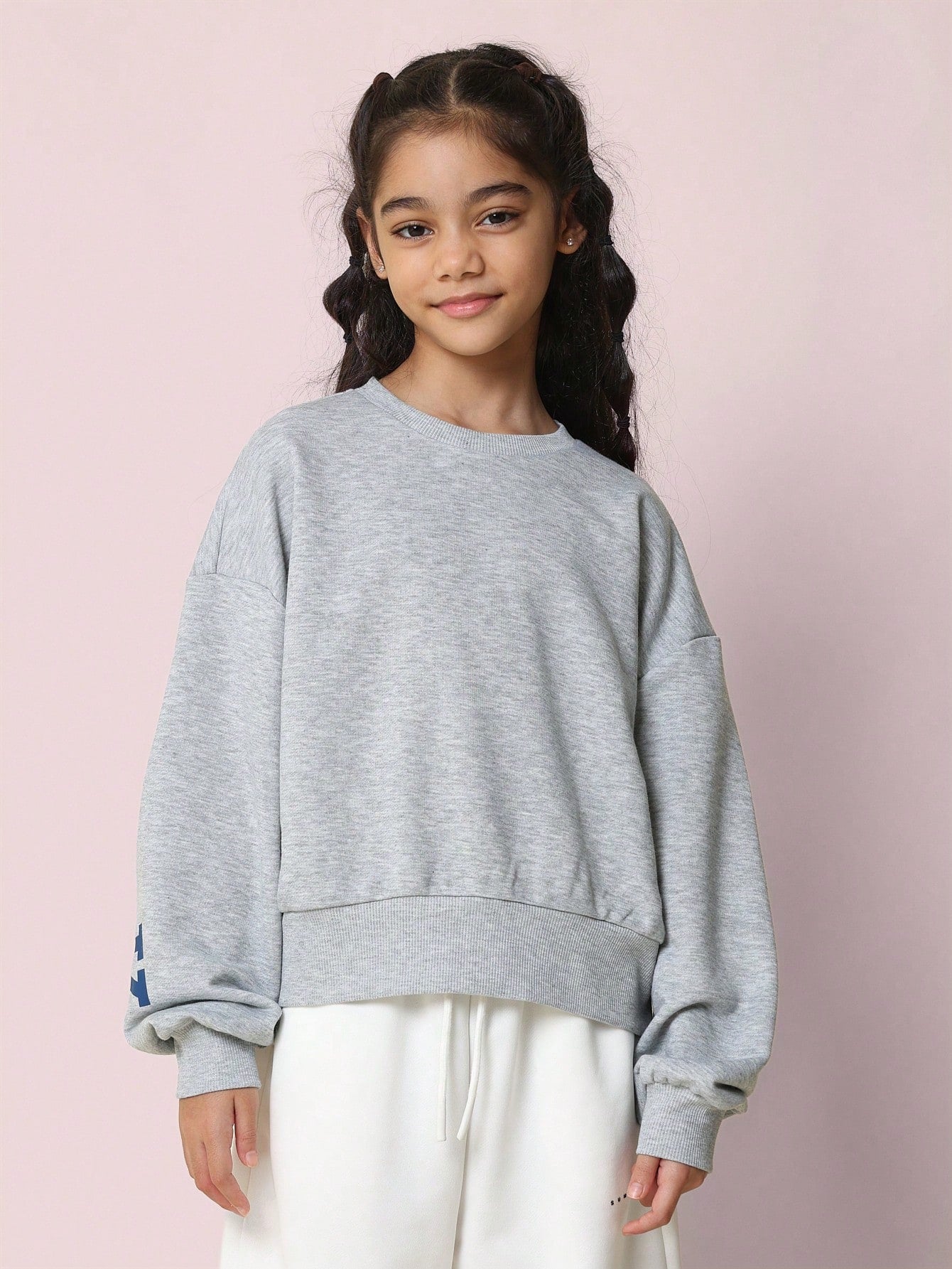 Tween Girls Comfy Regular Fit New York Printed Sweatshirt