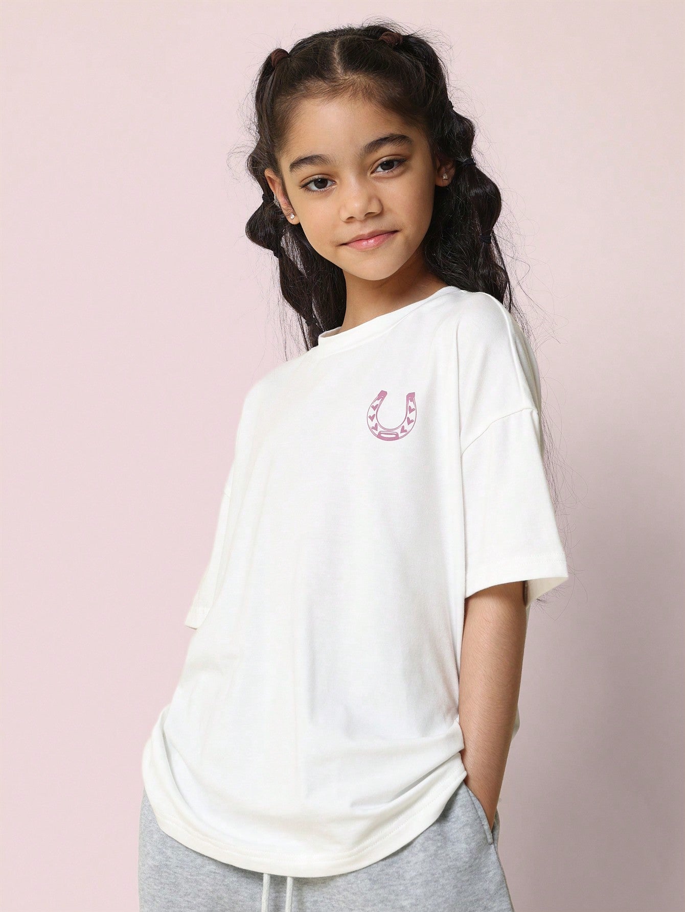 Tween Girls Everyday Regular Fit Tee With Western Graphic Print