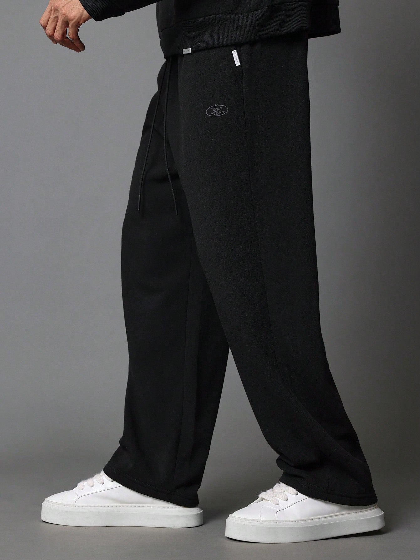 Overhead Hoodie With Kangaroo Pocket And Drop Crotch Jogger 2 Piece Set