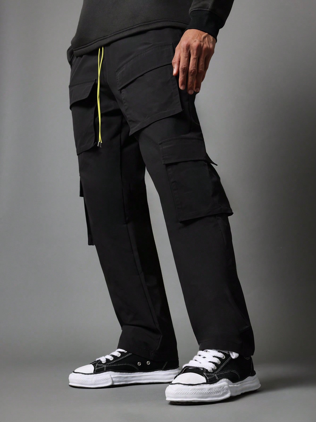 Straight Fit Nylon Cargo Pant