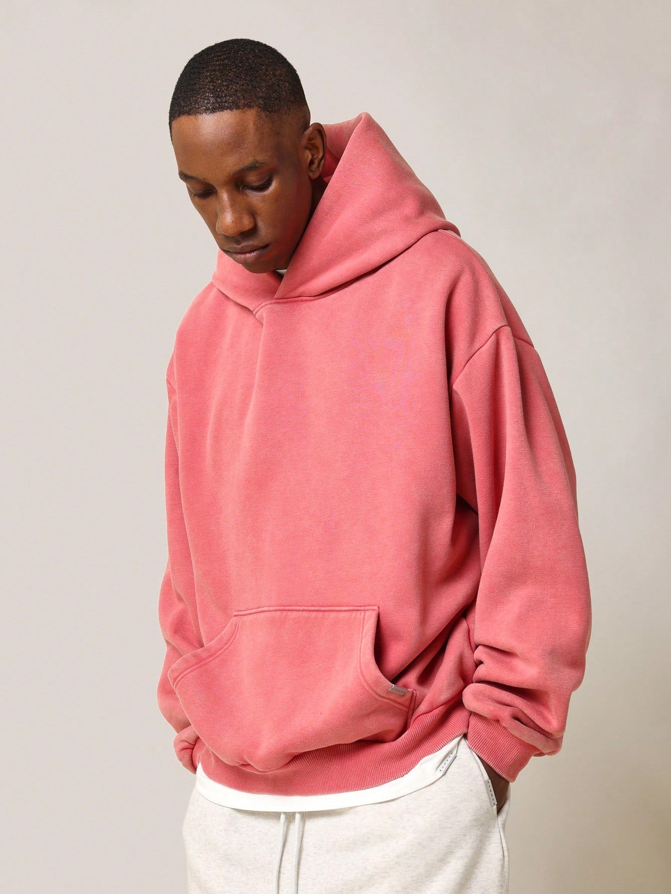 Regular Fit Overhead Washed Essential Hoodie