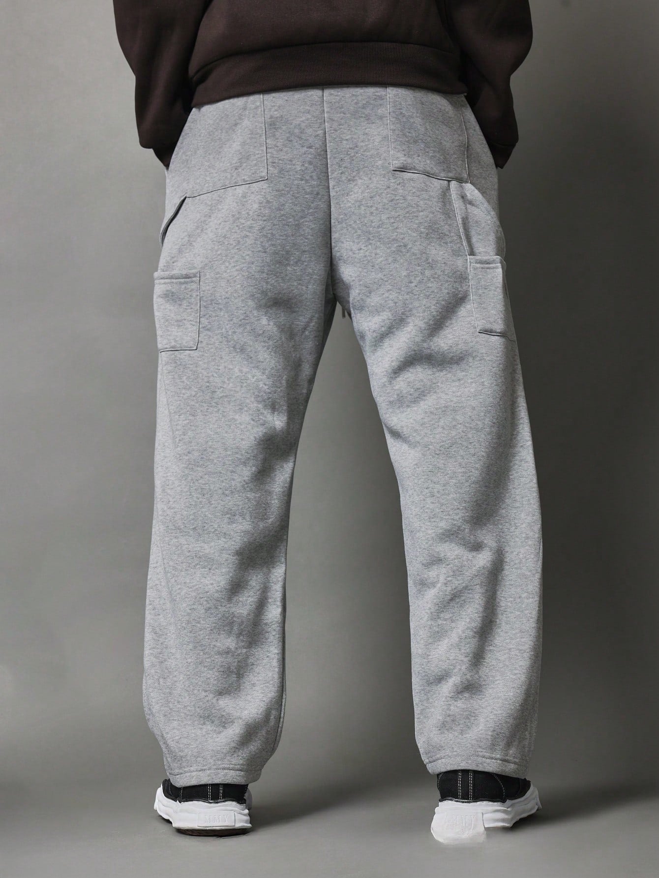 Loose Fit Carpenter Sweatpants With Graffiti Graphic Print