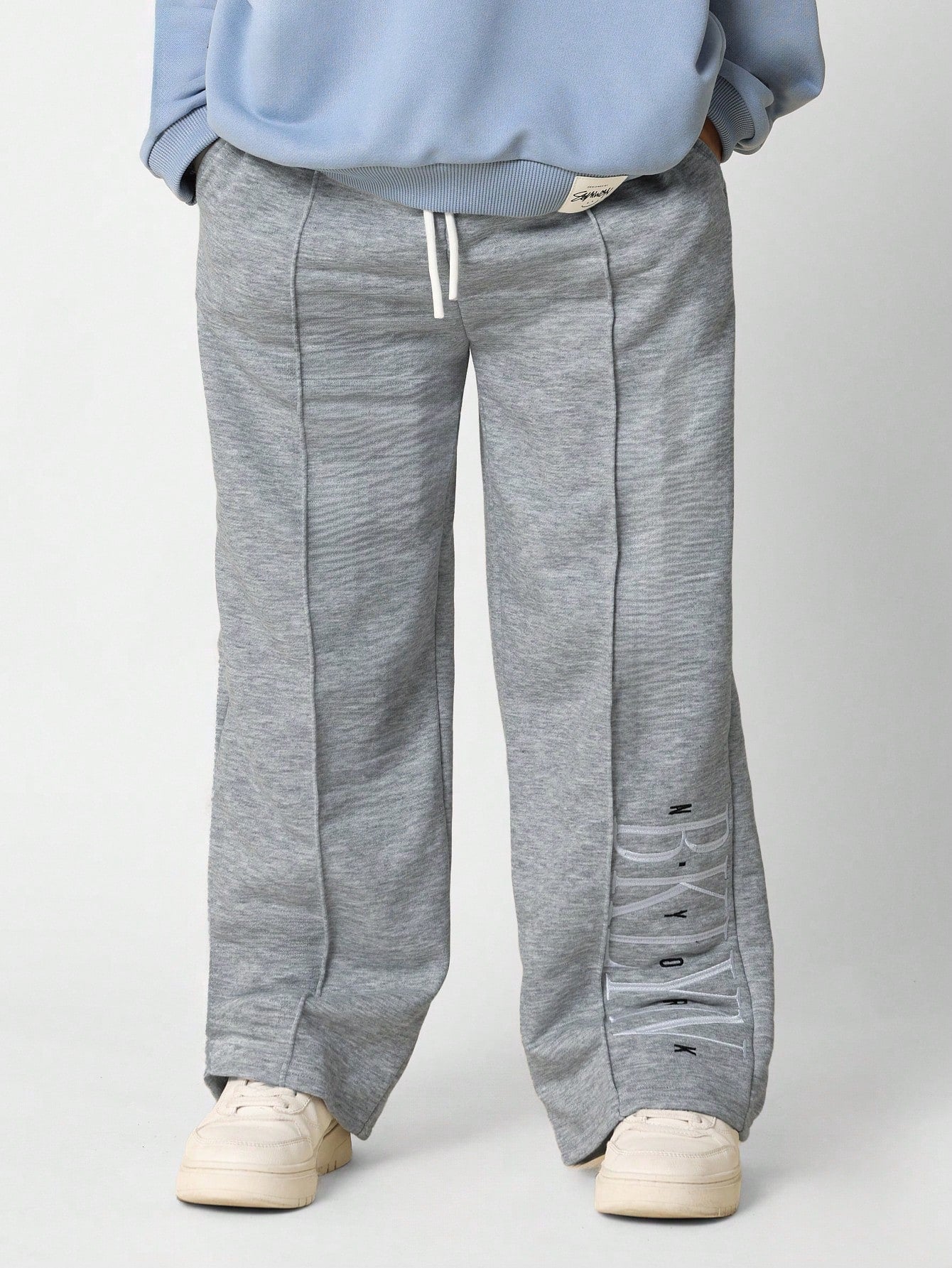 Tween Boys Relaxed Wide Leg Brooklyn Sweatpants With Pleats