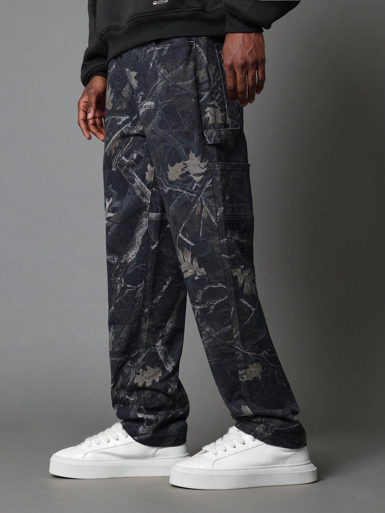 Straight Fit All Over Printed Carpenter Pant