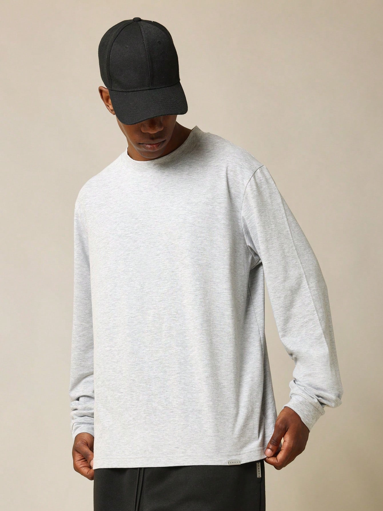 Regular Fit Long Sleeve Crew Neck Essential Tee