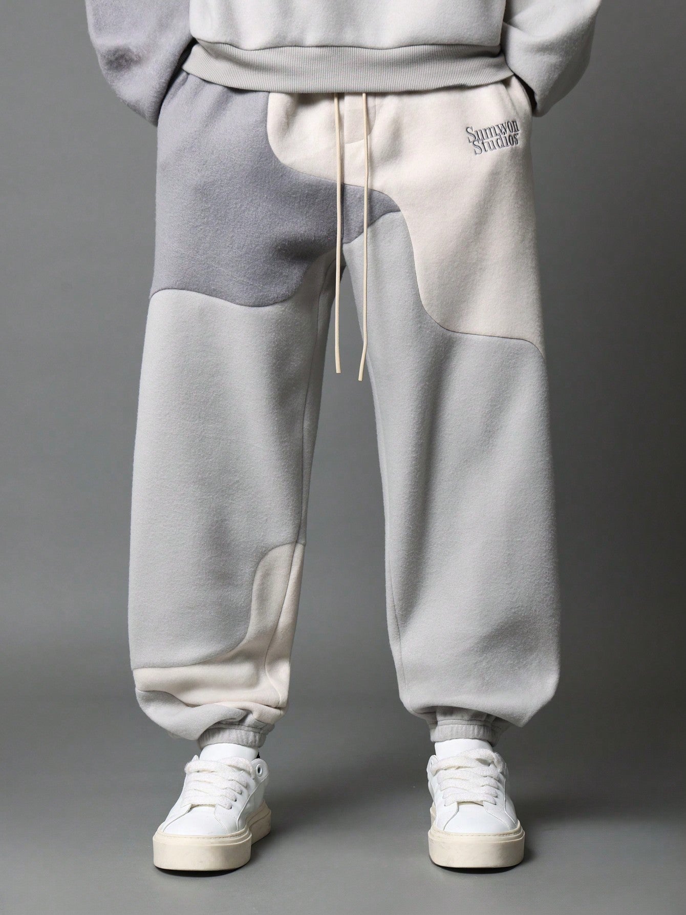 Regular Fit Overhead Colour Block Hoodie And Jogger 2 Piece Set