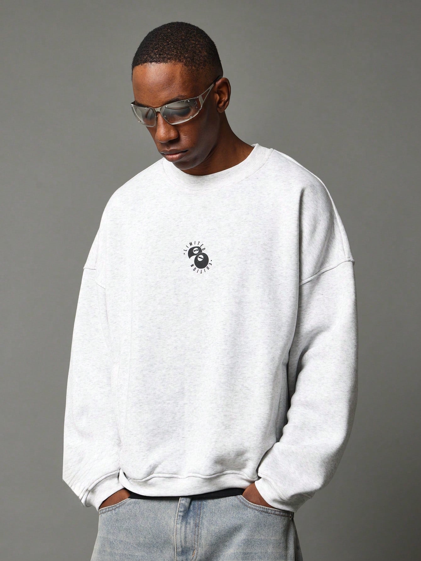 Regular Fit Graphic Printed Sweatshirt