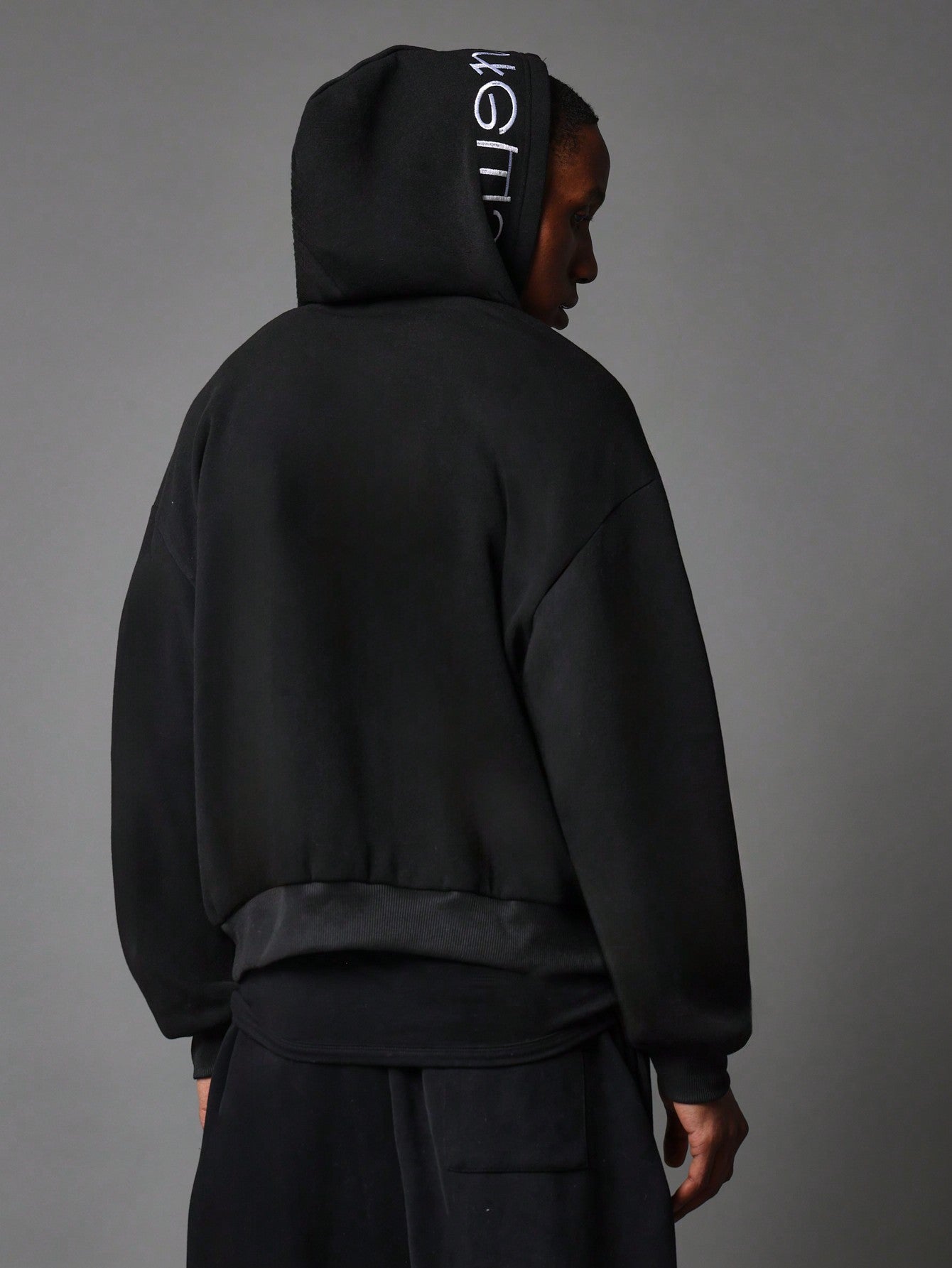 Regular Fit Overhead Embroidered Hoodie