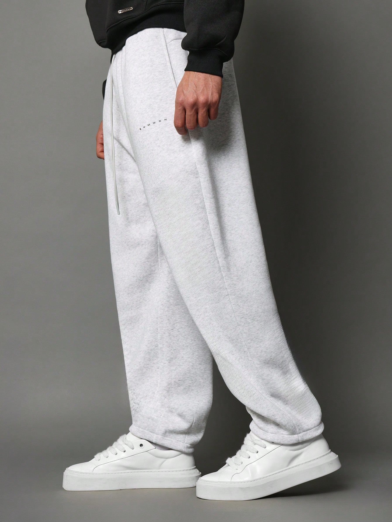 Loose Fit Baggy Jogger With Hem Pleats