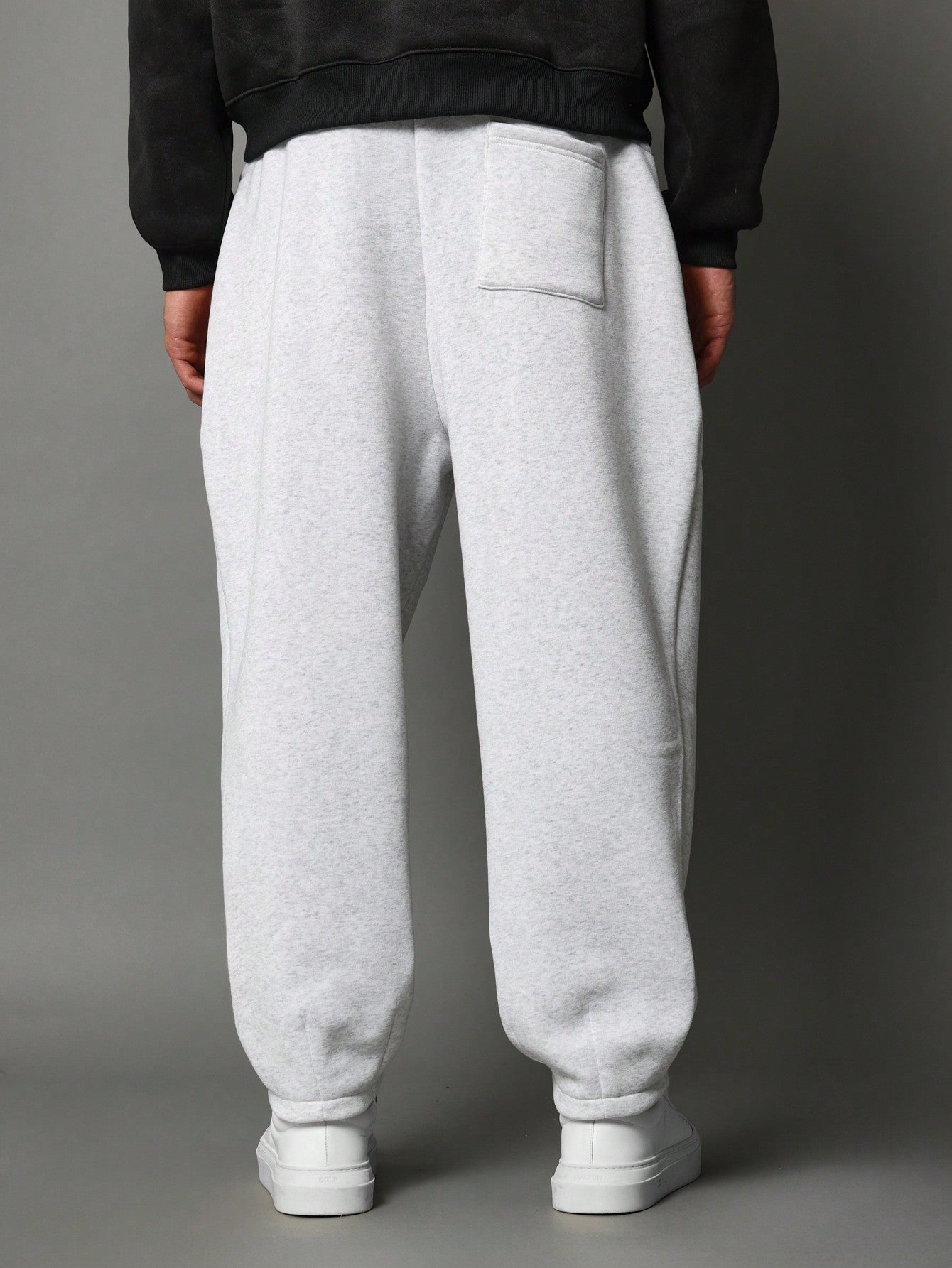 Loose Fit Baggy Jogger With Hem Pleats