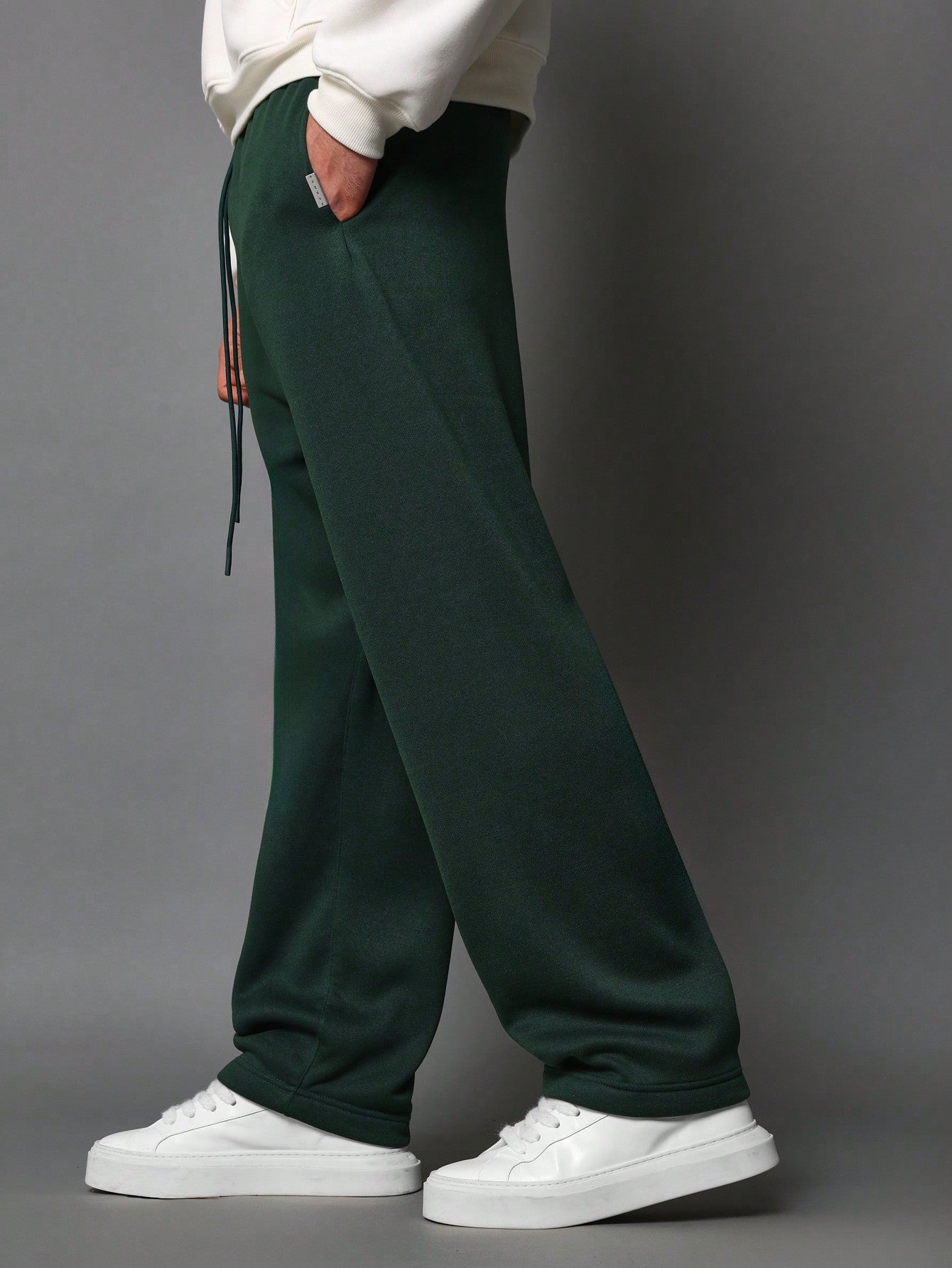 Straight Fit Essential Drop Crotch Jogger