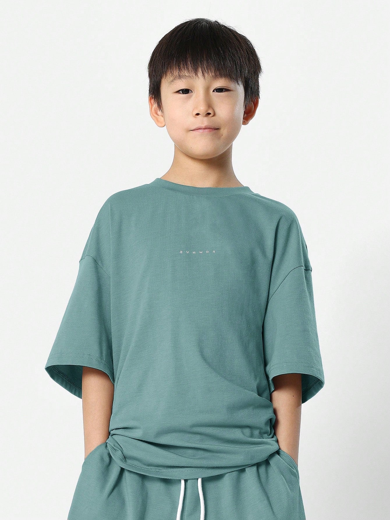 Tween Boys Oversized Fit Tee And Short 2 Piece Set