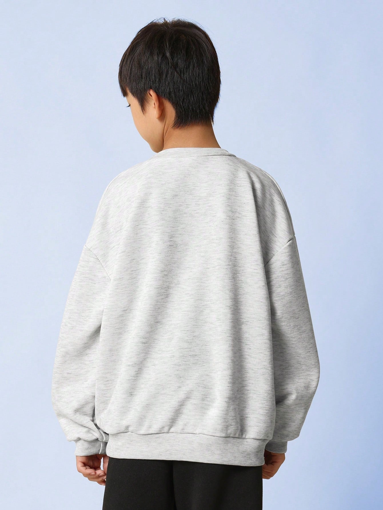 Tween Boys Relaxed Oversized Crew Neck Sweatshirt