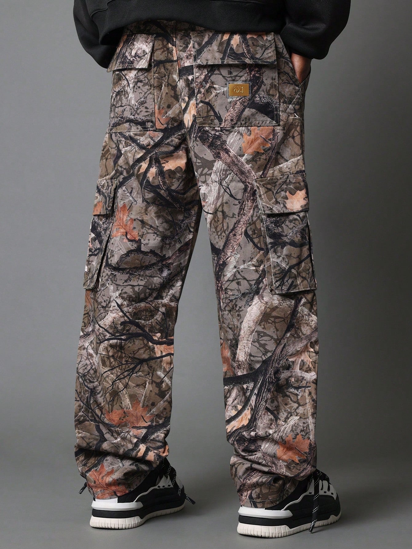 Loose Fit All Over Printed Cargo Pant