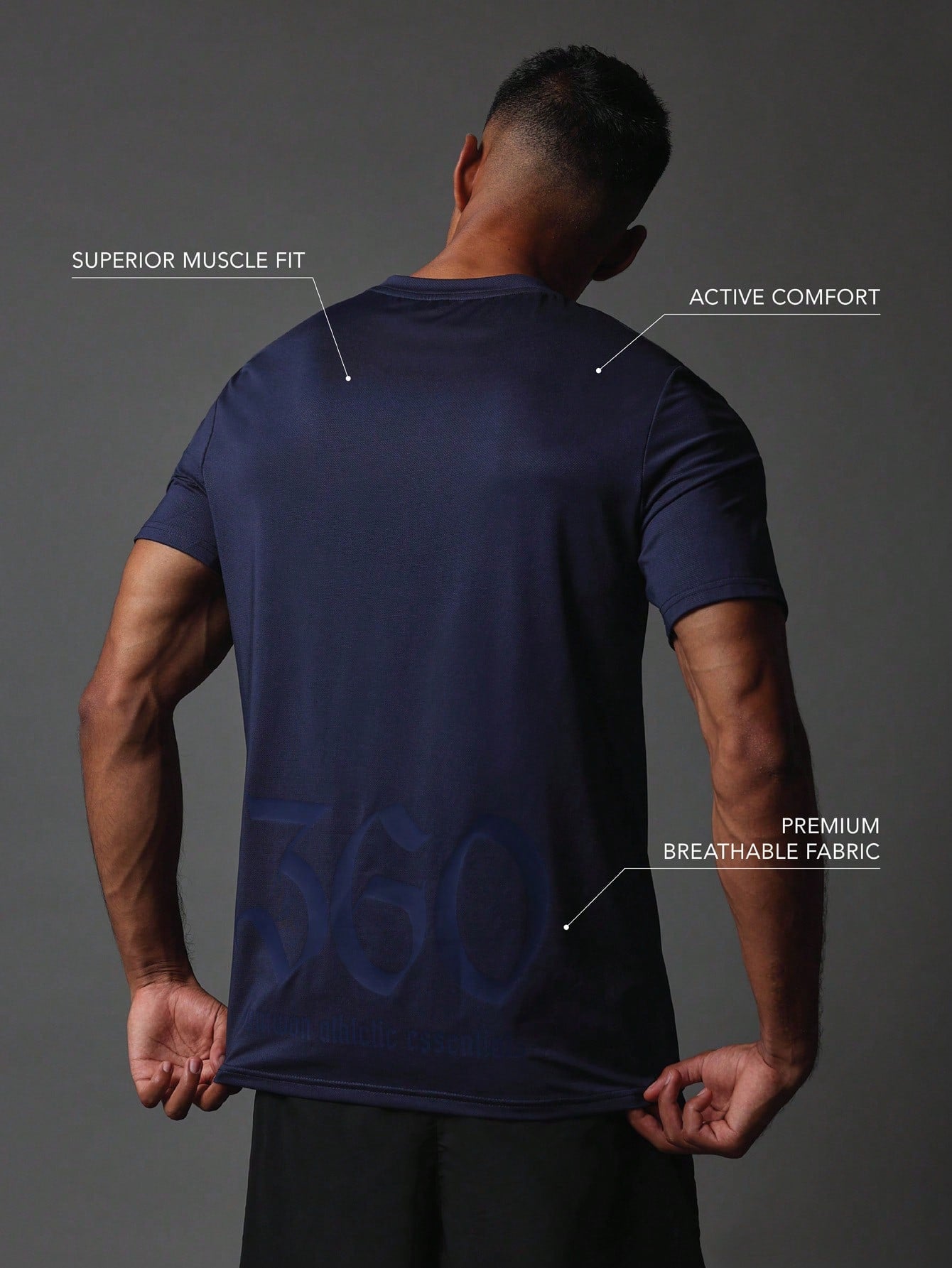 Activewear Comfort Superior Muscle Fit Premium Breathable T-Shirt