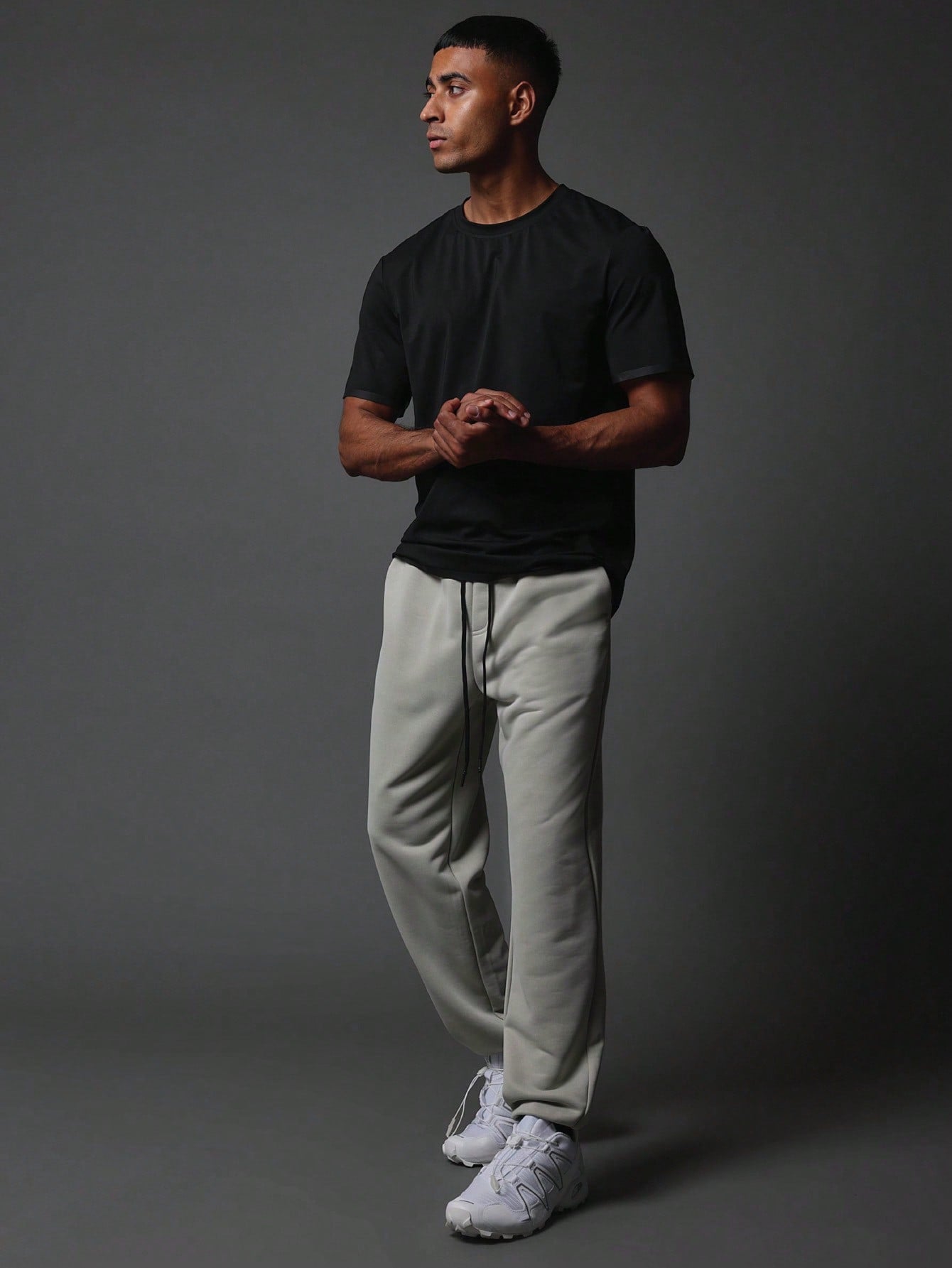 Activewear Comfort Premium Jogger With Reflective Print & Concealed Zip Pockets