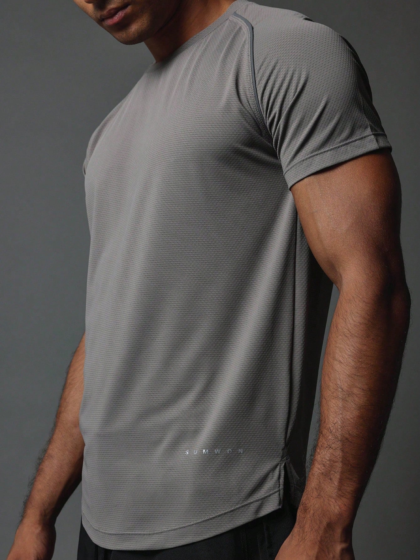 Activewear Comfort Superior Fit Premium Breathable T-Shirt With Reflective Print & Reinforce Seam