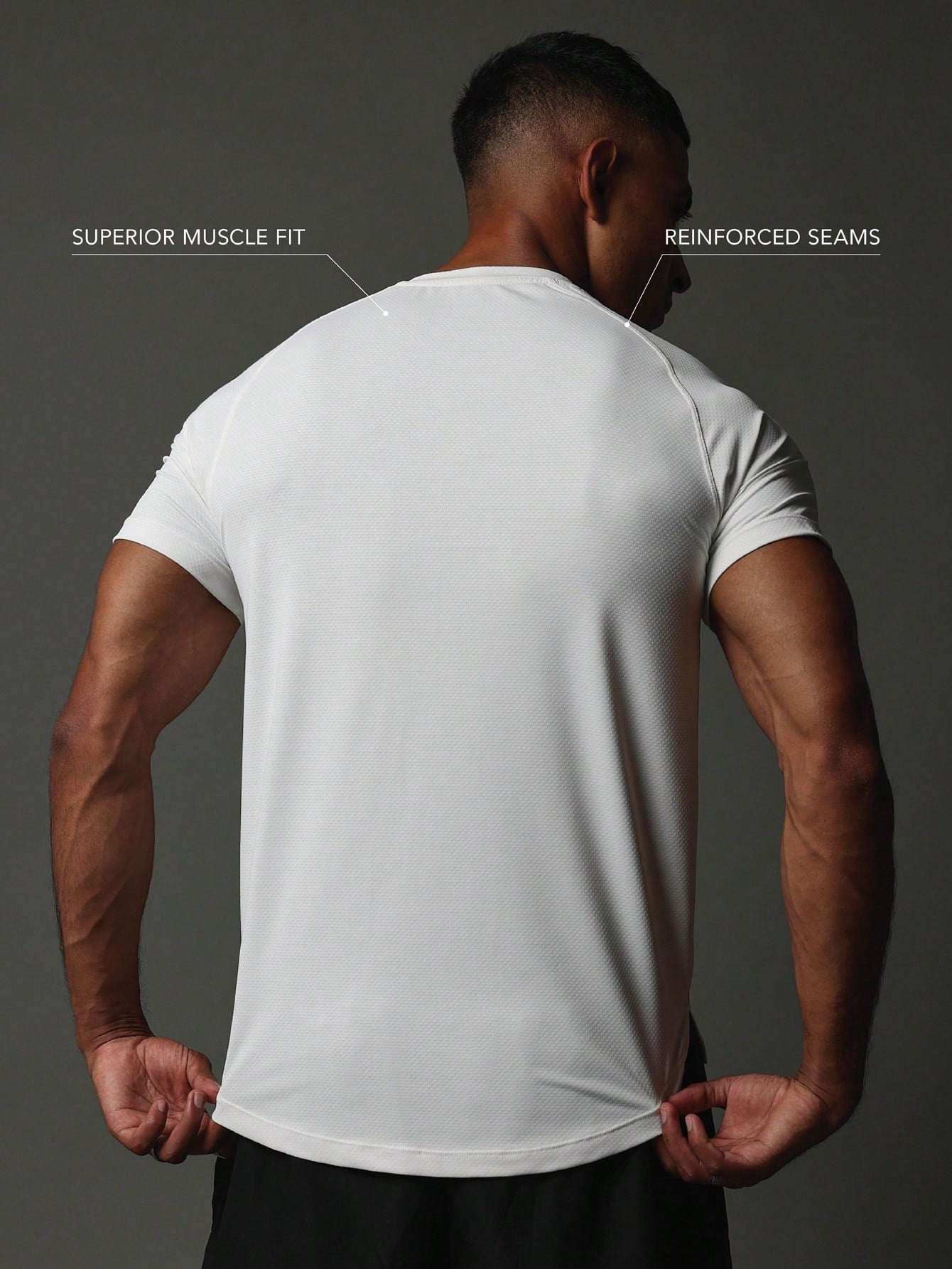 Activewear Superior Muscle Fit Premium Breathable T-Shirt With Reflective Print & Reinforce Seam